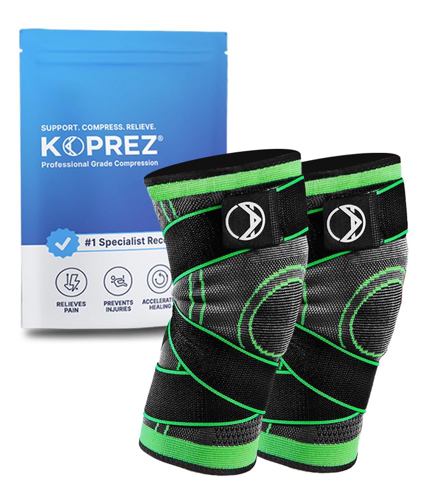 Best Knee Compression Sleeve for Men & Women - Breathable Knee Brace Support for Pain Relief, Arthritis & Sports Recovery - Ideal for Running, Gym Workouts & Daily Activities
