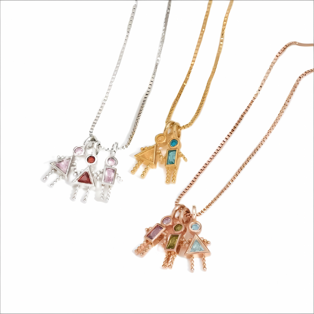 Birthstone Charm Necklace for Teenagers & Kids | Personalized Jewelry Gift for Girls & Boys | Perfect for Birthdays, Holidays & Special Occasions