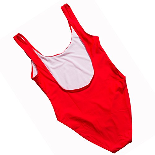 Feynoce Women's Backless One Piece Swimsuit with Letter Print - Sexy Monokini for Beach, Pool Party & Summer Vacation