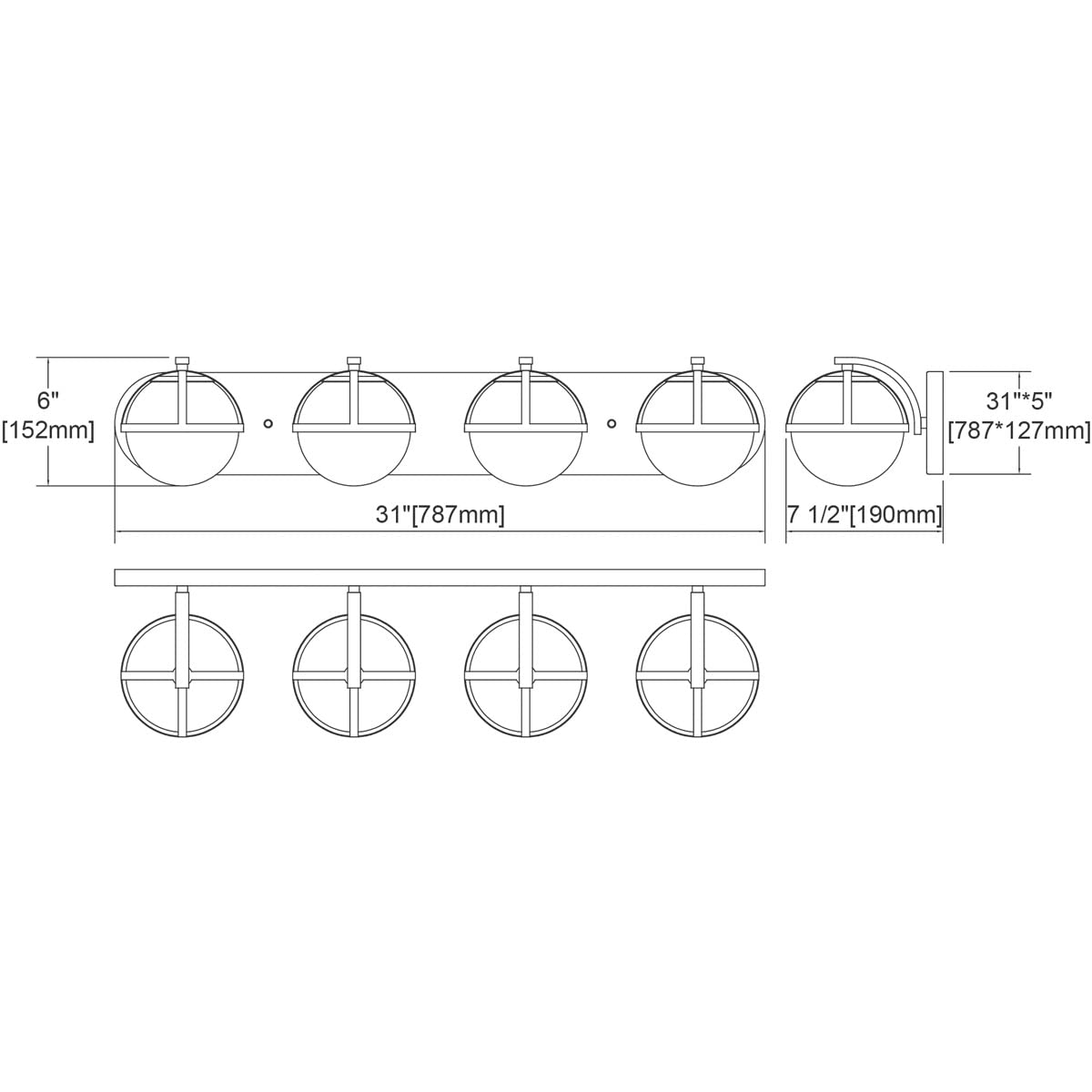 Elk Home Davenay 4-Light Bathroom Vanity Light in Satin Nickel Finish with Clear Glass Shades - Transitional Style for Bathroom, Powder Room or Dressing Area Lighting