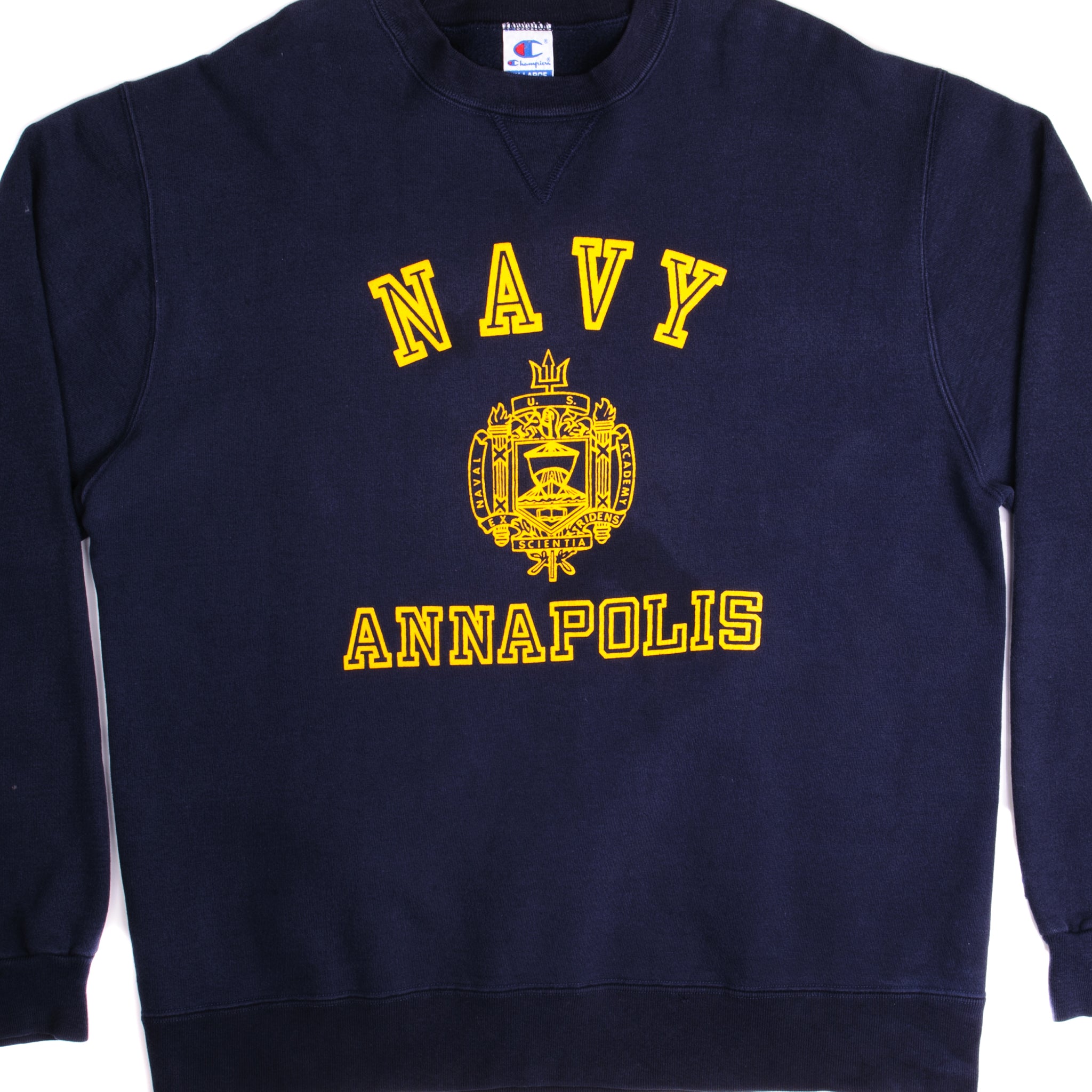 Vintage Champion US Navy Sweatshirt 1990s - XL Size | Retro Military Style Pullover for Men | Perfect for Casual Wear, Gym & Vintage Collectors
