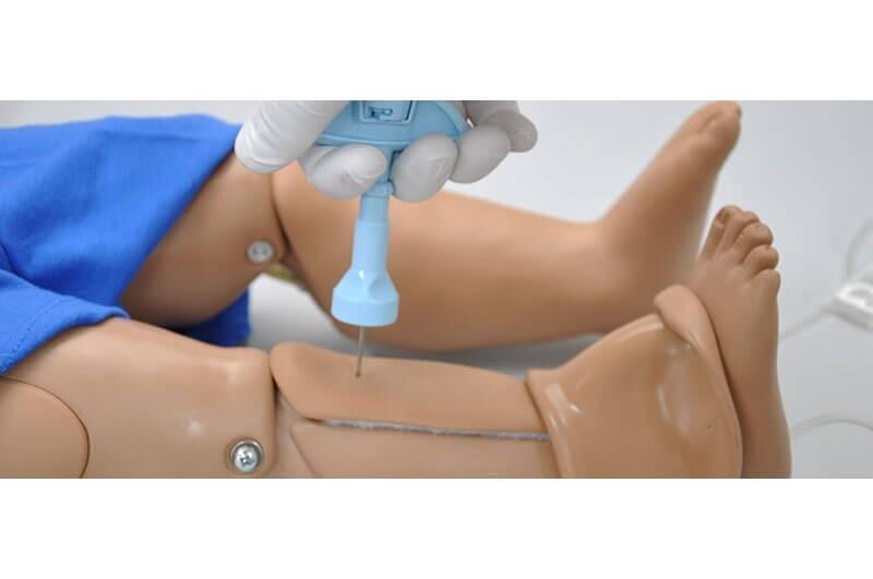 1 Year Multipurpose Patient Care & CPR Pediatric Training Manikin - Dark Skin Tone - Ideal for Medical Training, CPR Certification & Emergency Response Scenarios