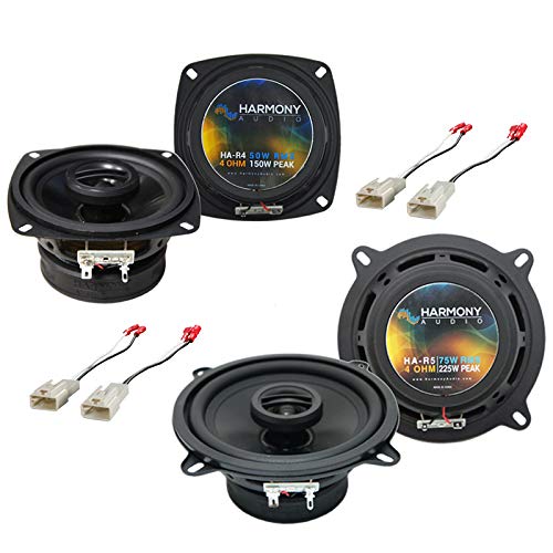 1993 Toyota Corolla 4-Door/Wagon Speaker Upgrade Kit - Harmony Audio HA-R4 & HA-R5 Factory Replacement Speakers | Enhanced Sound Quality for Music, Podcasts & Road Trips