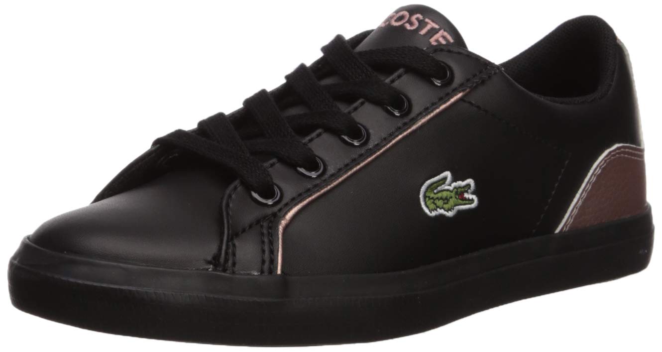 Lacoste Kids' Lerond Sneakers - Comfortable & Stylish White Leather Shoes for Boys & Girls | Perfect for School, Play & Casual Outings