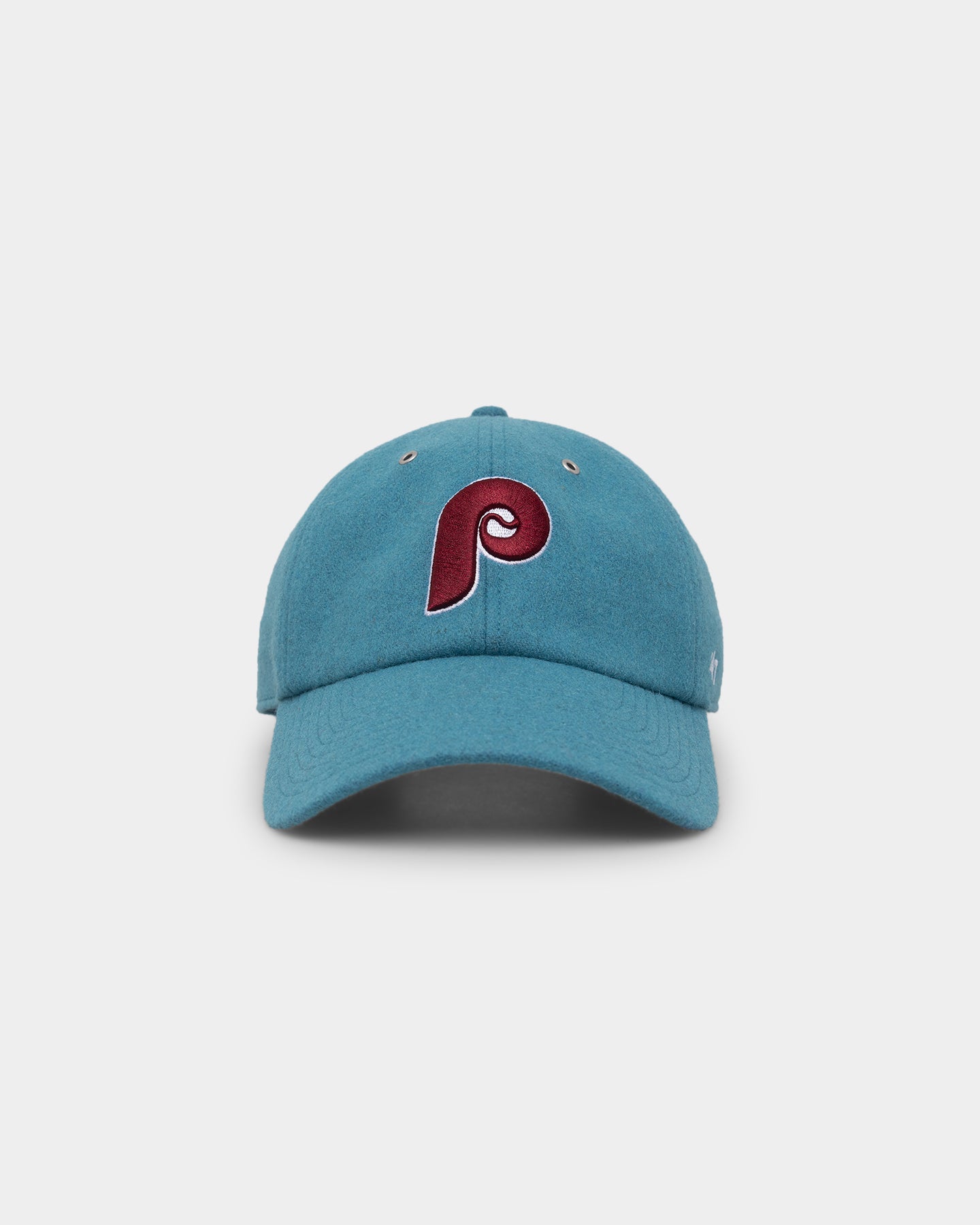 47 Brand Philadelphia Phillies Wooly '47 Clean Up Strapback Columbia - Vintage Baseball Cap for Men & Women - Perfect for Game Day, Sports Events & Casual Wear