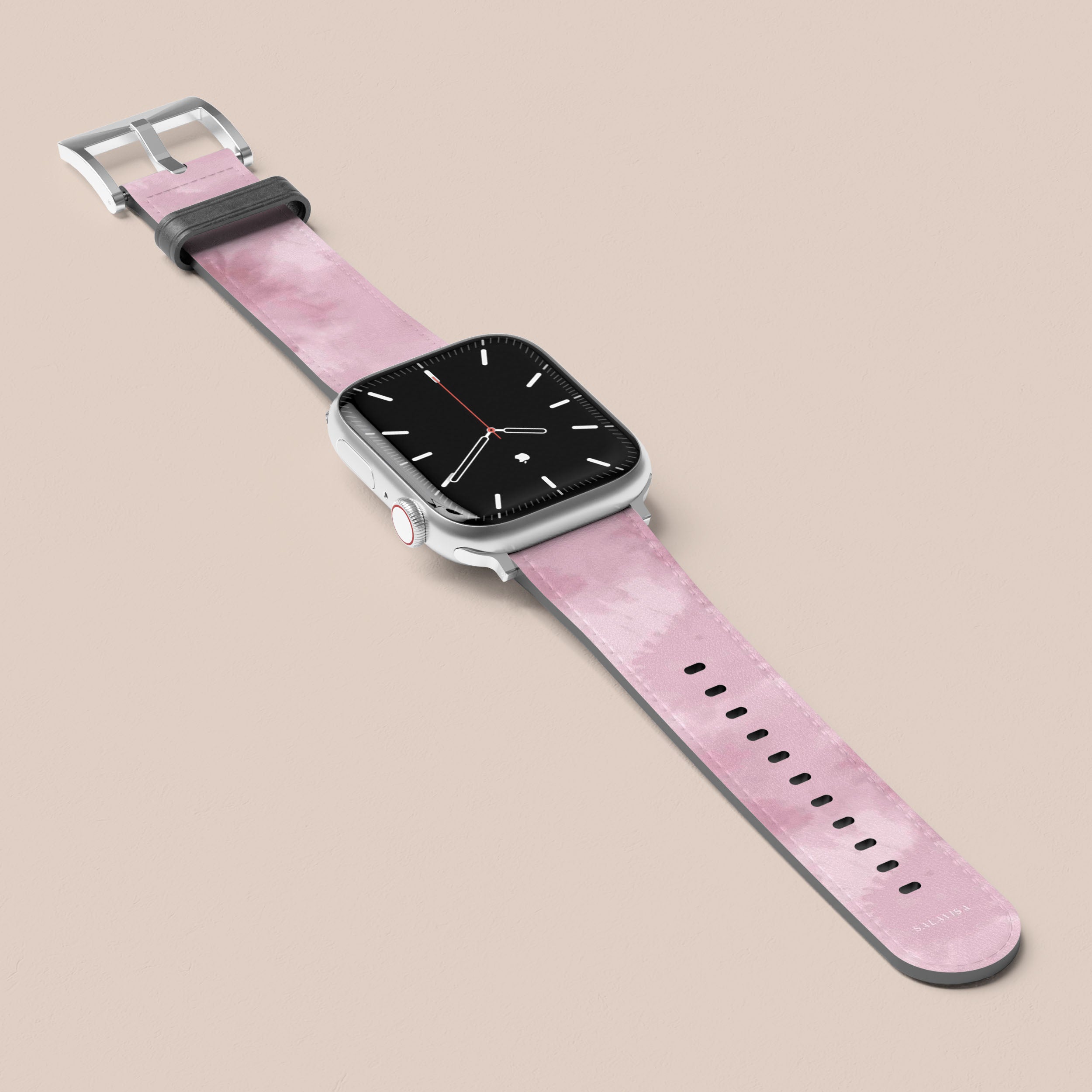 Pink Tie Dye Apple Watch Band - Soft Silicone Replacement Strap for Apple Watch Series 9/8/7/6/SE/5/4/3/2/1 - Stylish & Comfortable Sport Loop for Women & Men - Perfect for Workouts, Running & Everyday Wear