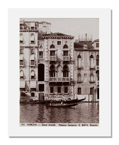 Carlo Naya Fine Art Print - Grand Canal Palazzo Contarini Venice Italy Landscape Photography - Perfect for Home Decor, Office Wall Art & Italian Travel Souvenirs