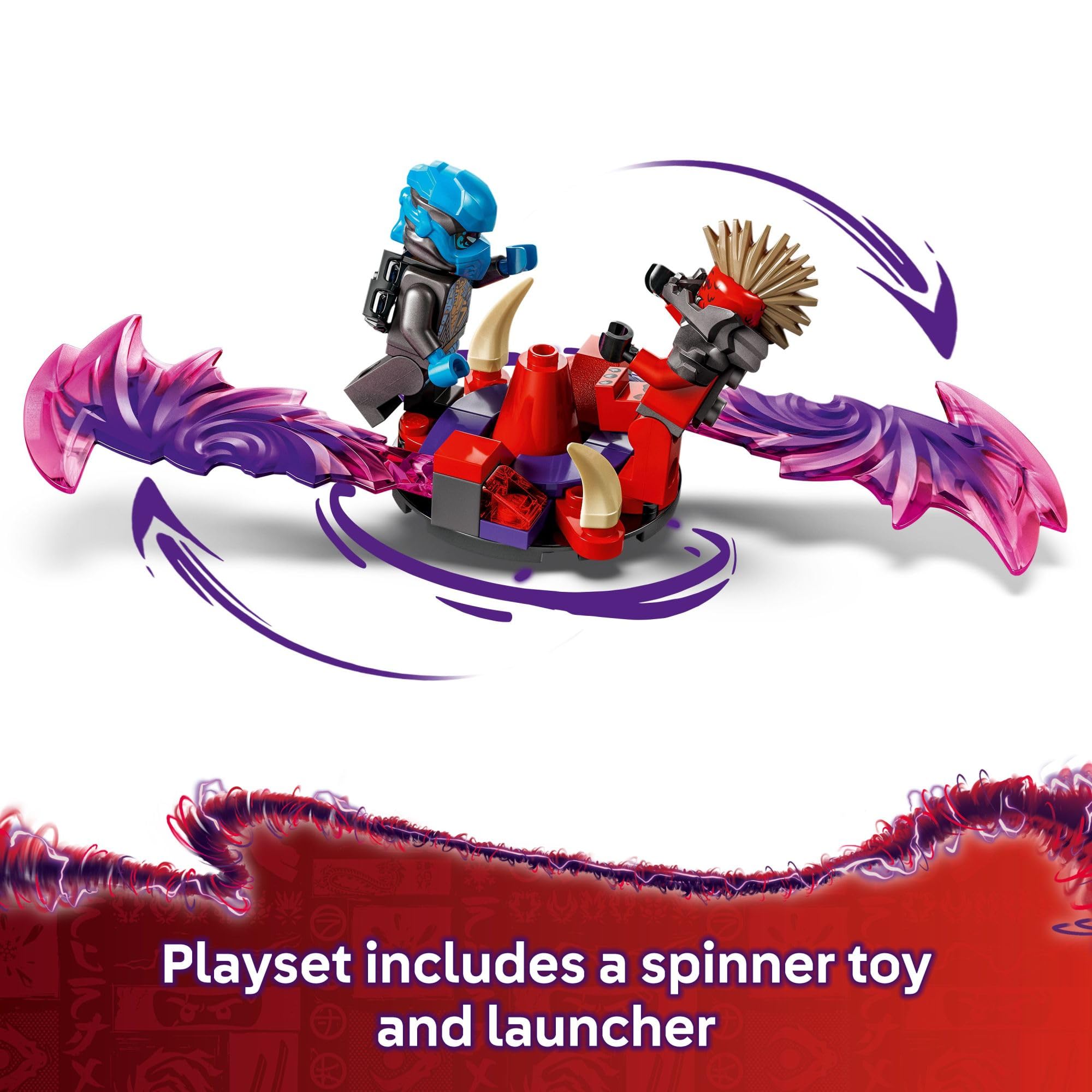 LEGO NINJAGO Dragonian Storm Village Building Set (71841) - 6 Ninja Minifigures with Spinner Toy - Creative Construction Playset for Kids Ages 7+ - Perfect Birthday Gift for Boys & Girls - Great for Pretend Play & Collectible Display