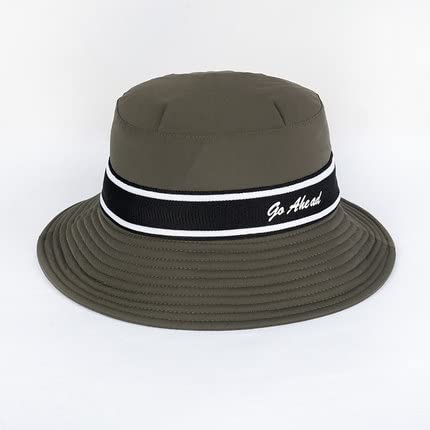 Women's Wide Brim Sun Hat - UPF 50+ UV Protection Beach Hat & Golf Cap for Summer Outdoor Activities, Fashionable Army Green Sunshade Hat for Sports, Leisure, Fishing, and Travel