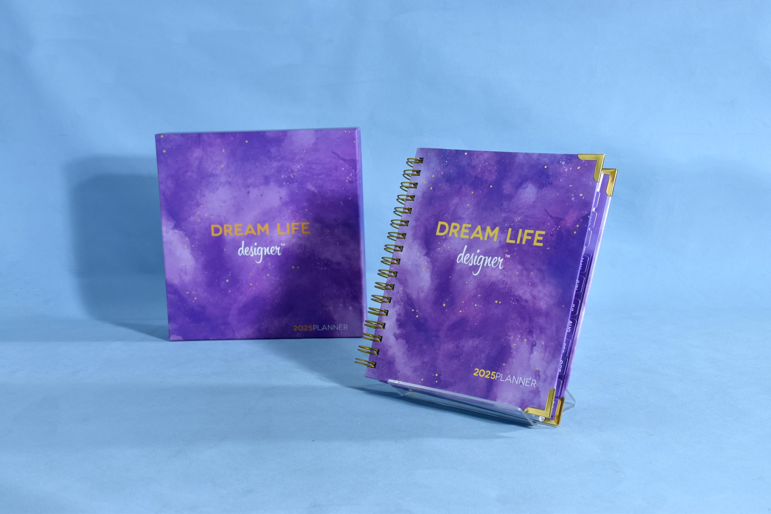 Dream Life Designer 2025 Planner - Weekly & Monthly Academic Calendar with Goal Setting System, 8
