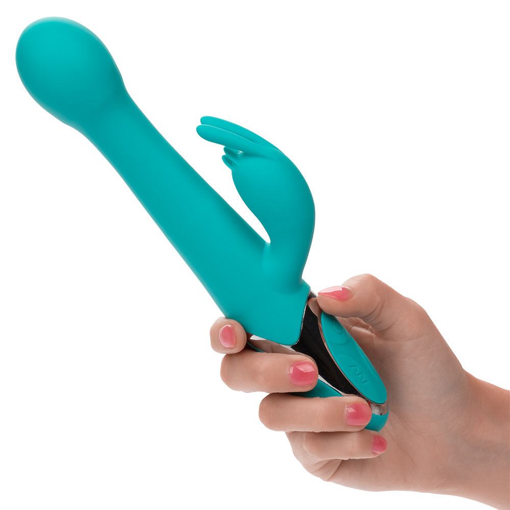 Enchanted Oscillating Thrusting Rabbit Vibrator with Rotating G-Spot Beads - Powerful Dual Stimulation for Women, Perfect for Solo Play & Couples Intimacy