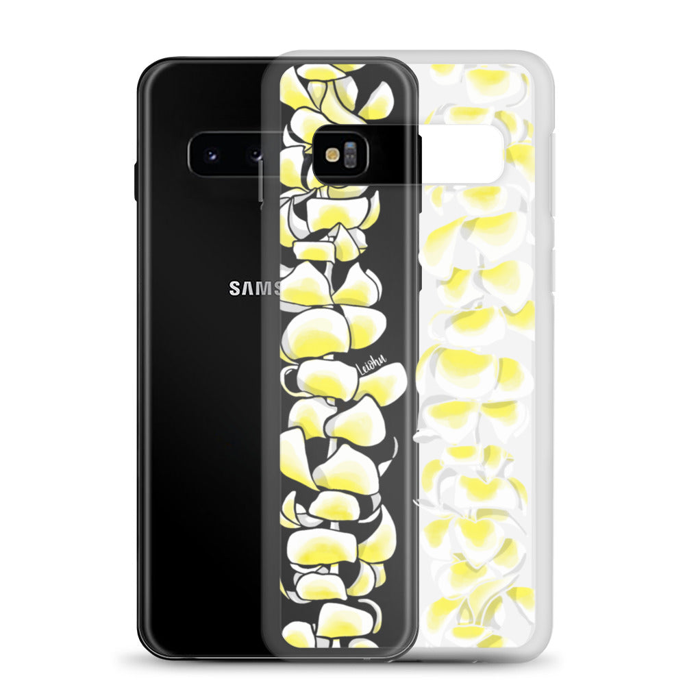 Plumeria Clear Phone Case for Samsung Galaxy - Slim Protective Cover for Everyday Use & Travel