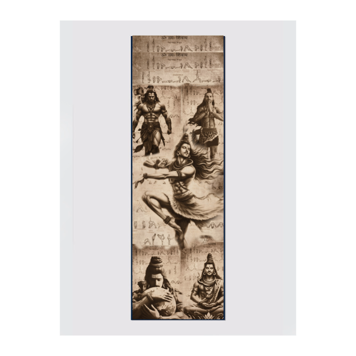 Custom Personalized Yoga Mat 6mm Thick - Navy Blue with Unique Design for Home Workouts & Studio Practice