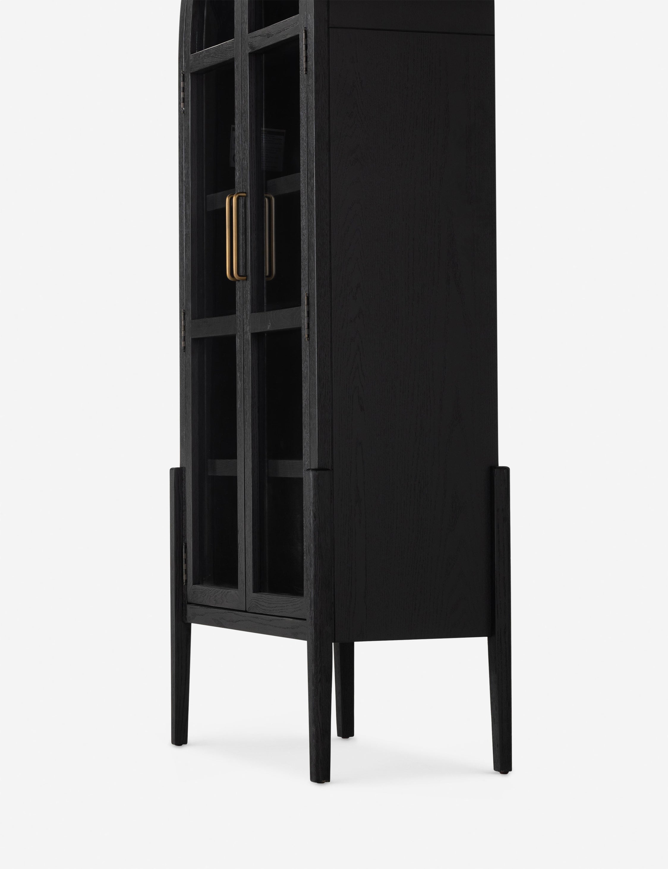 Apolline Curio Cabinet - Elegant Glass Display Case for Collectibles & Home Decor - Perfect for Living Room, Dining Room or Office Showcase