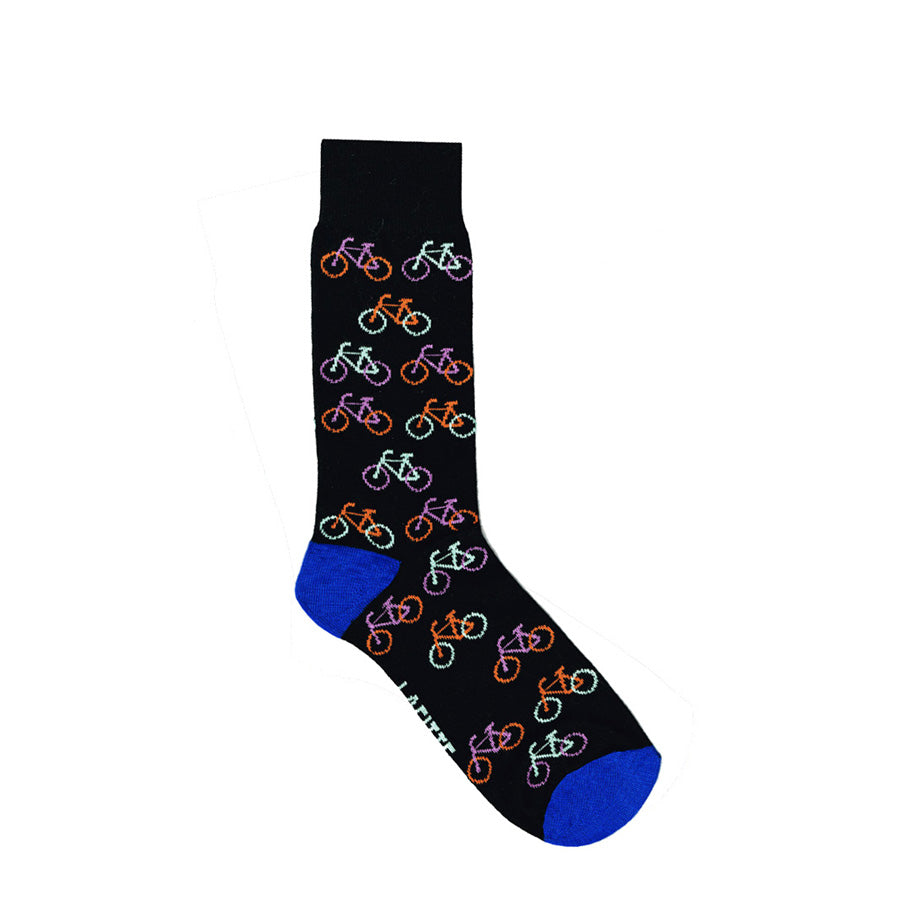 Premium Black Bicycle Socks - Breathable & Comfortable Cycling Socks for Men & Women - Ideal for Road Biking, Mountain Biking & Indoor Cycling Workouts