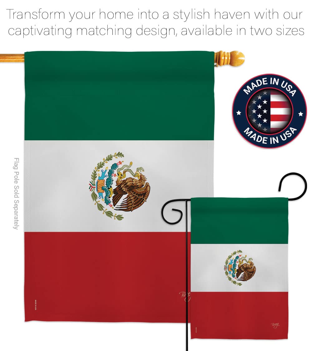 Mexico Garden Flag Set with Stand - Double-Sided Yard Decor Gift for Home