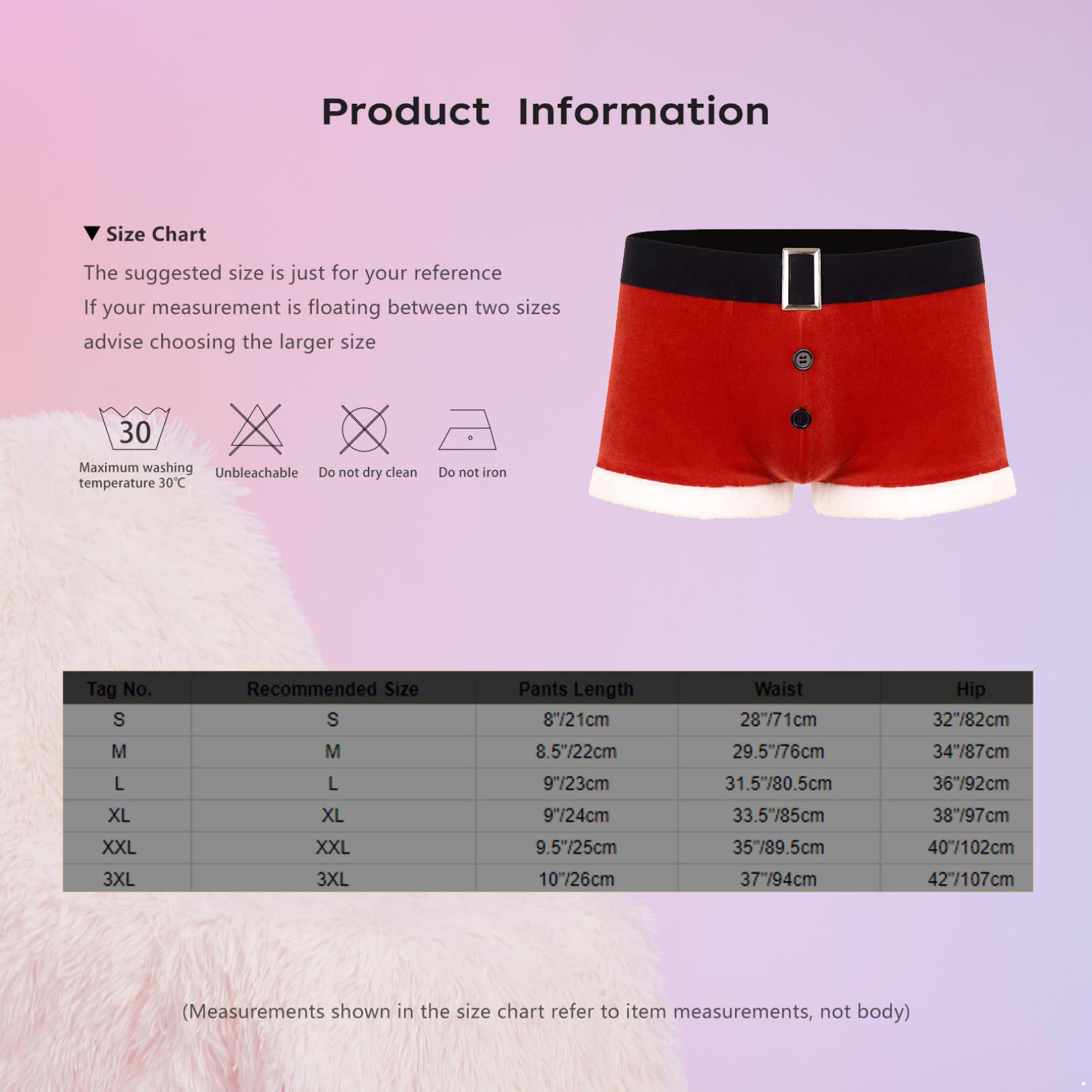 FEESHOW Men's Christmas Holiday Santa Claus Boxer Shorts - Festive Underwear for Xmas Parties & Gifts