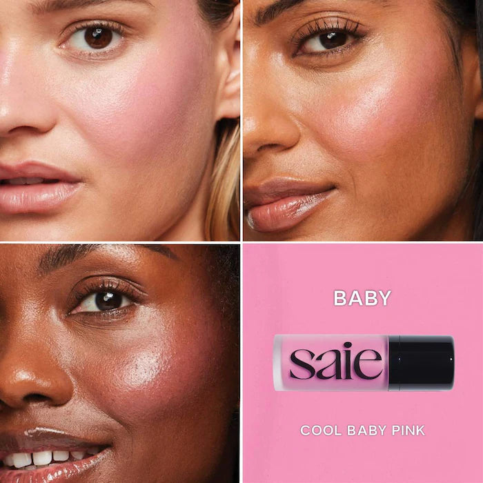 Saie Dew Blush Liquid - Blendable & Buildable Cheek Tint for Natural Flush | Perfect for Everyday Wear & Special Occasions
