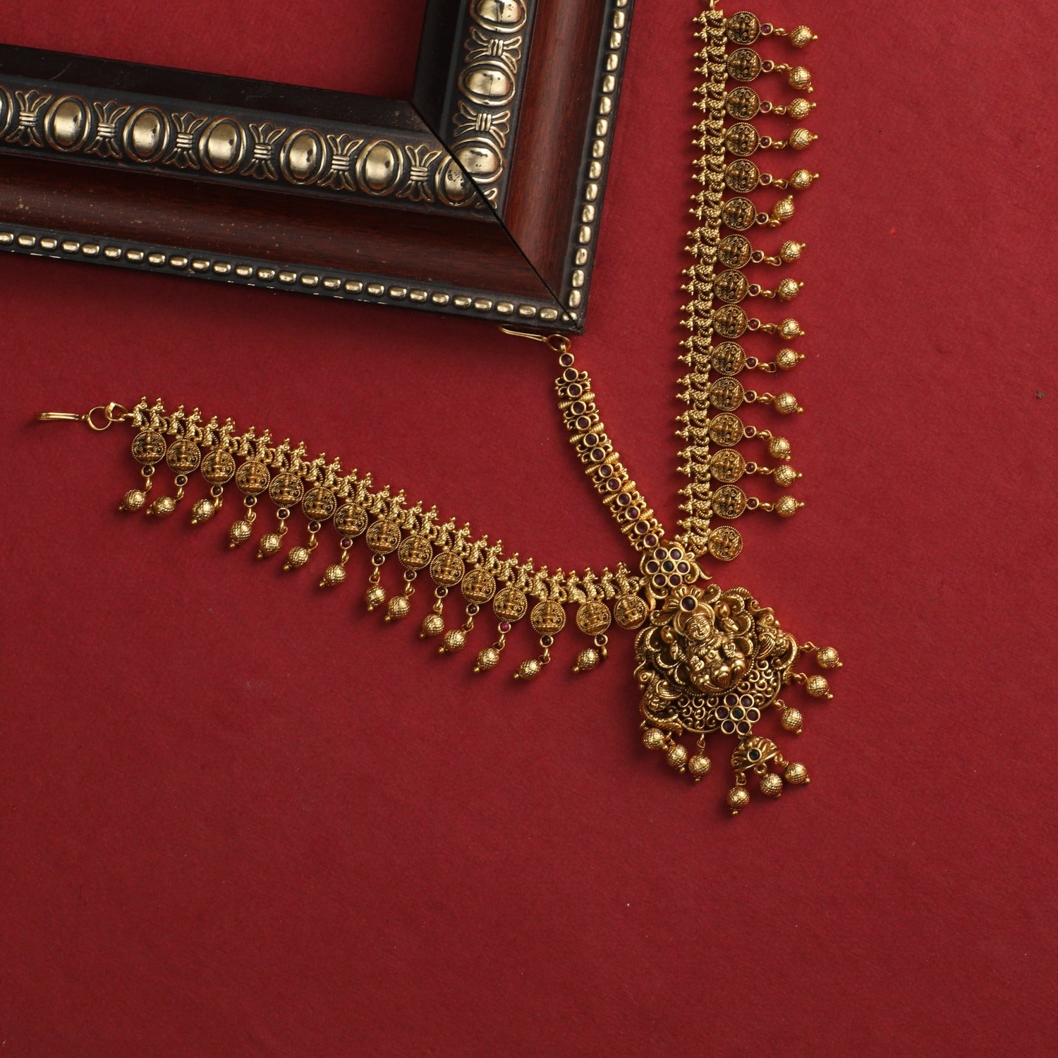 Samira Antique Nakshi Damini - Handcrafted Vintage Jewelry for Women | Perfect for Weddings, Parties & Special Occasions