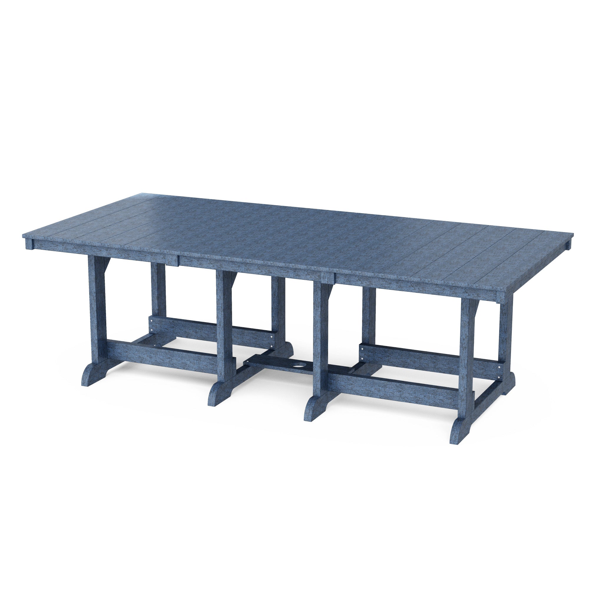 Heritage 44x96 Inch Solid Wood Dining Table - Large Farmhouse Style Dining Room Table for 8-10 People - Perfect for Family Gatherings & Dinner Parties