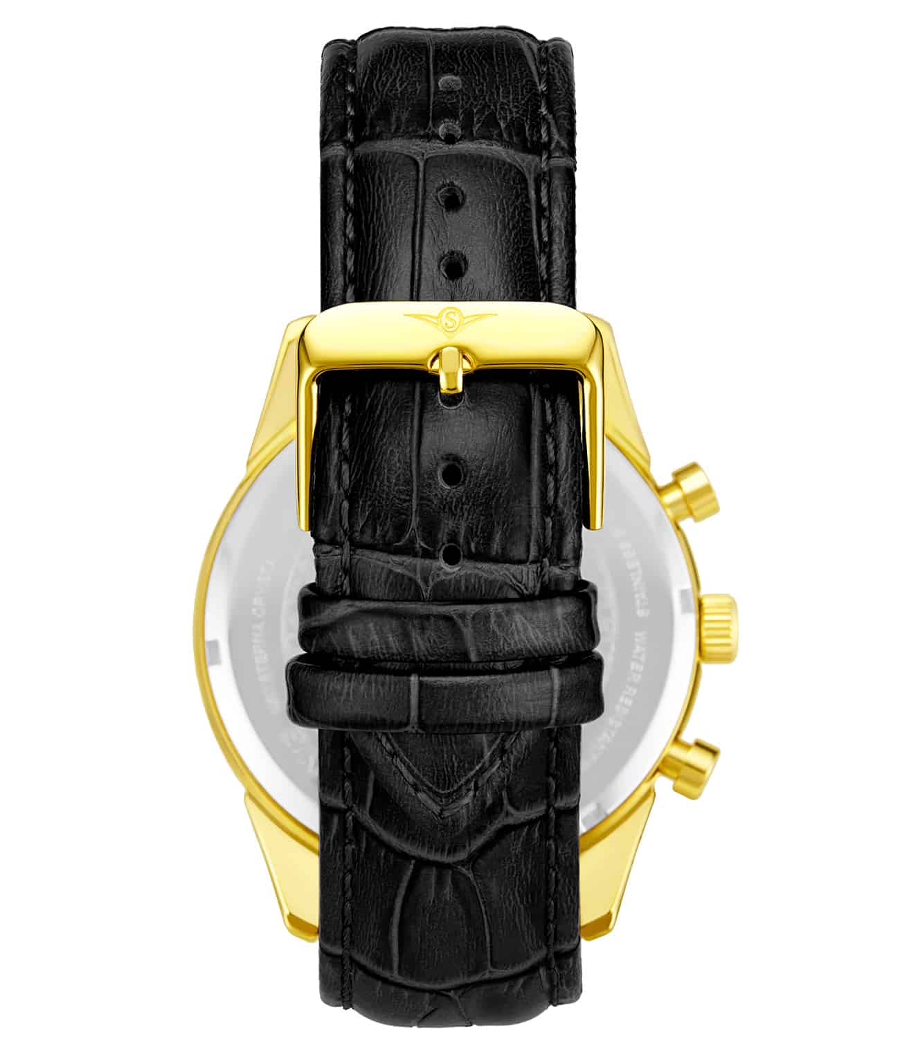 Rialto 3975L 44mm Quartz Chronograph Watch for Men - Stylish & Durable Timepiece for Business, Casual & Outdoor Activities