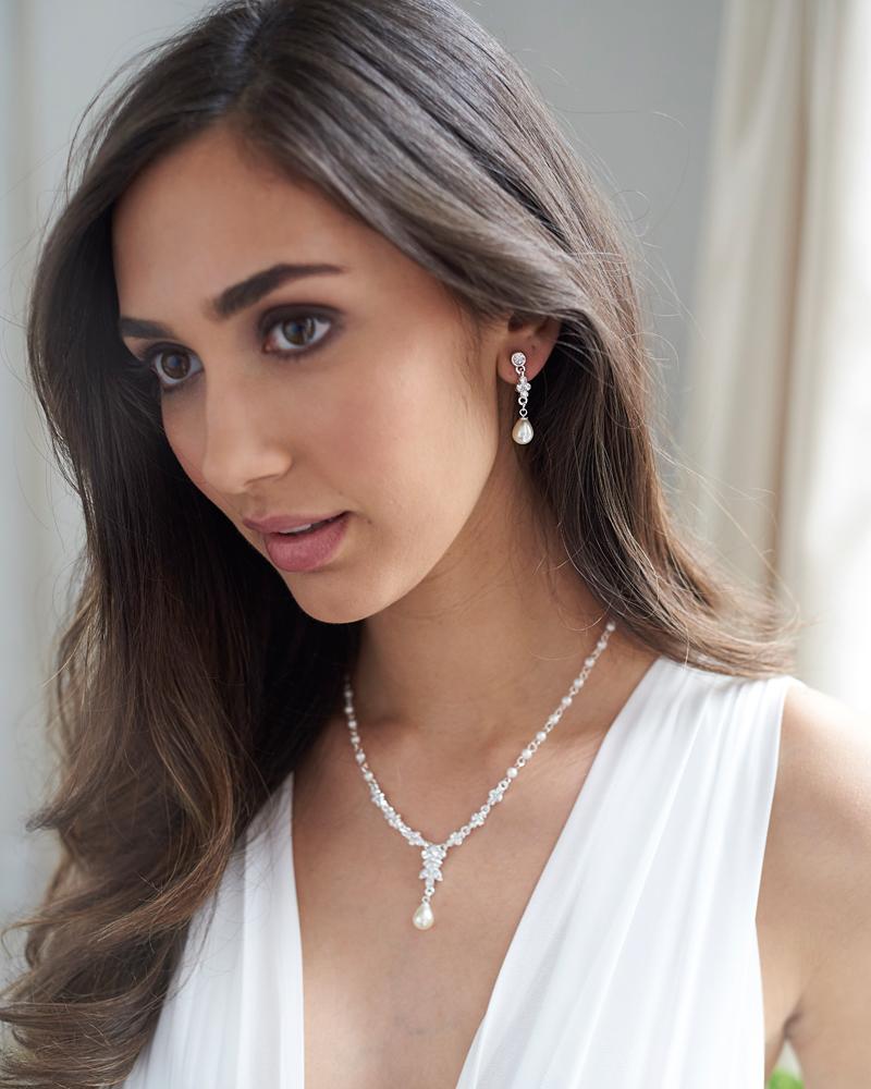 Primrose Jewelry Set - Elegant Floral Necklace & Earrings for Women | Perfect for Weddings, Parties & Special Occasions