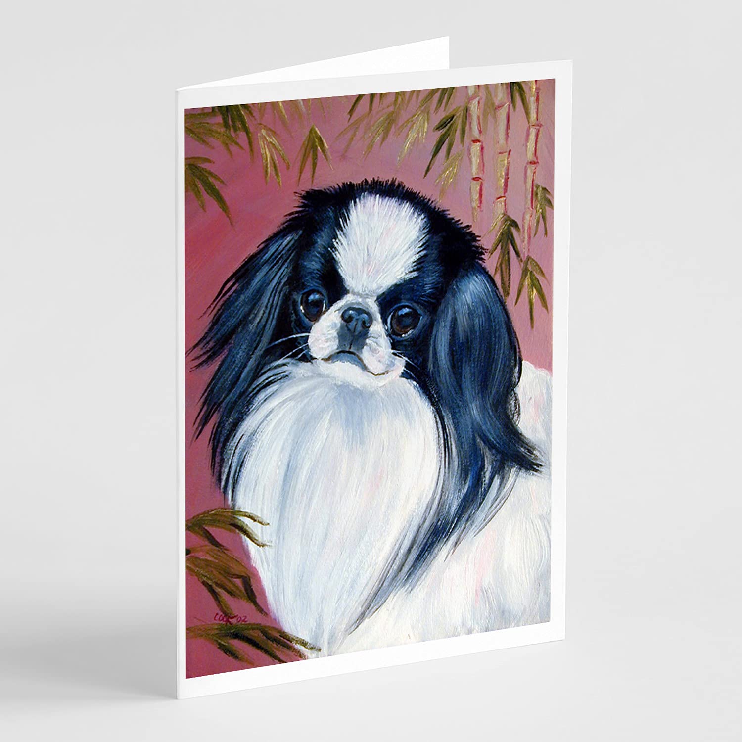 Japanese Chin Greeting Cards & Envelopes - Pack of 8 Blank A7 Note Cards (5x7 Inches) | Whimsical Dog-Themed Stationery for Birthdays, Thank You Notes & Special Occasions