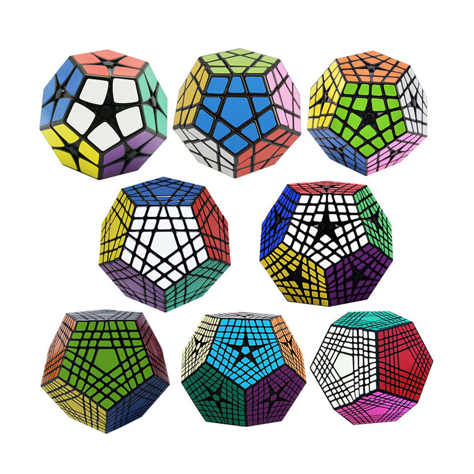 Megaminx Speed Cube Black Sticker - Professional Dodecahedron Magic Cube 3D Puzzle Toy for Kids & Adults - Perfect for Christmas, Birthday Gifts & Brain Teaser Challenges