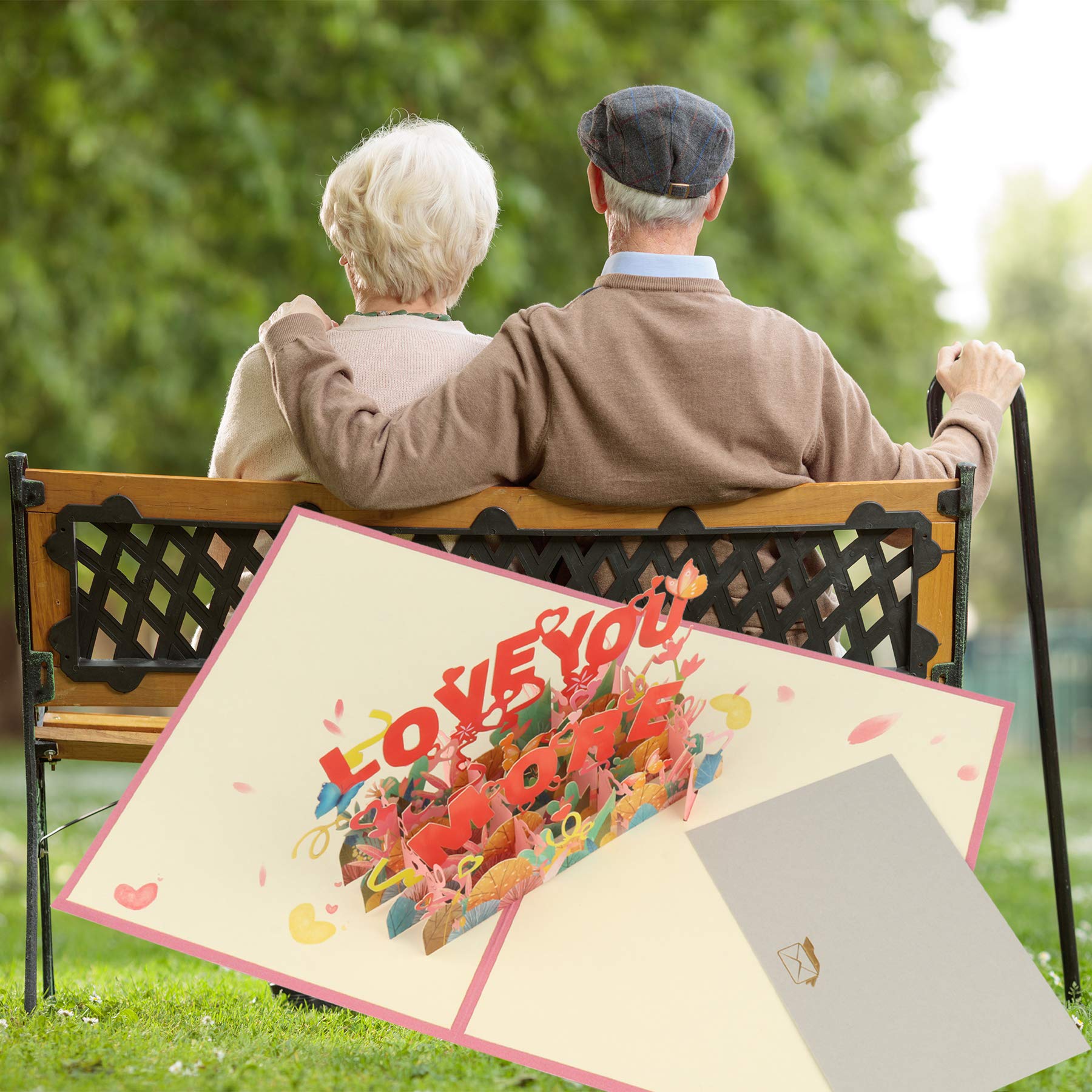 3D Handmade Pop Up Greeting Card for Women - Valentine's Day, Anniversary, Birthday, Mother's Day Gift for Wife, Lover, Her (Perfect for Wedding Anniversaries & Romantic Occasions)