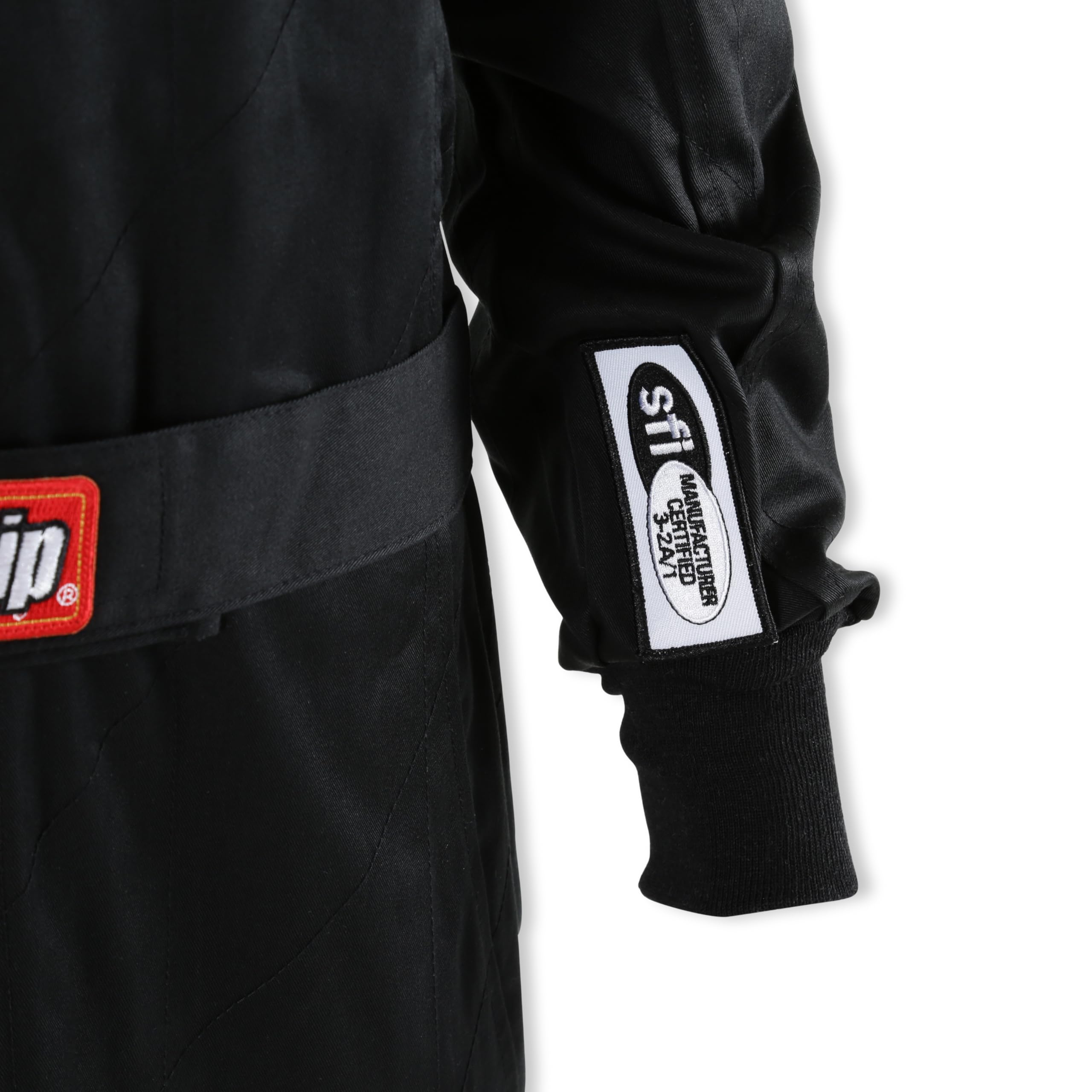 RaceQuip SFI 3.2A/1 Certified Single Layer Racing Fire Suit - Black, Medium (130903) - Ideal for Motorsports, Drag Racing & Track Safety