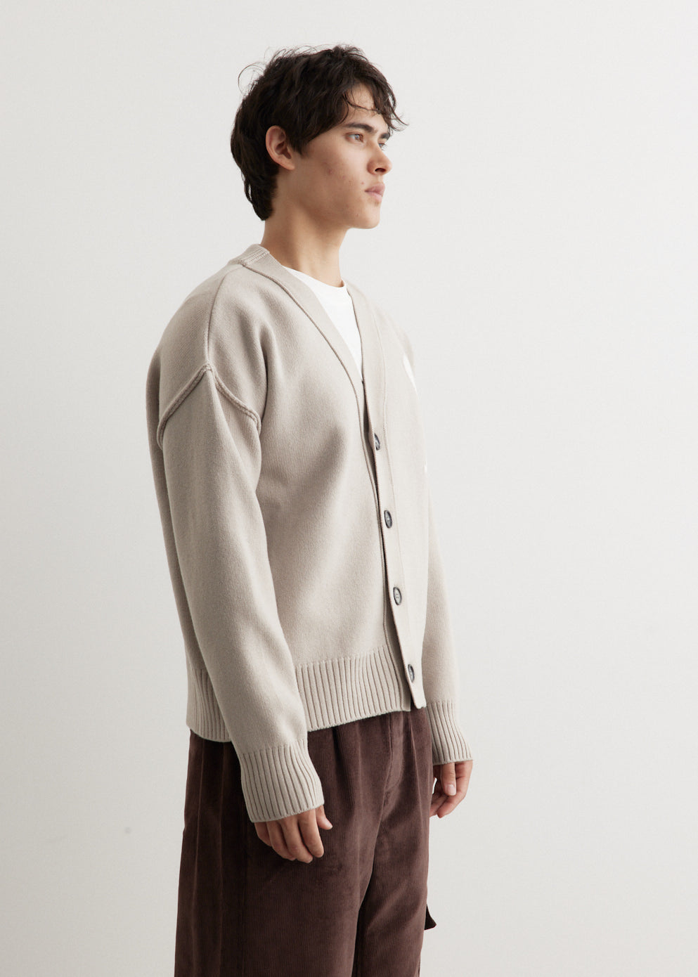 Off White ADC Cardigan UKC006 018 - Trendy Oversized Knit Sweater for Women | Perfect for Casual Outfits, Streetwear & Winter Layering