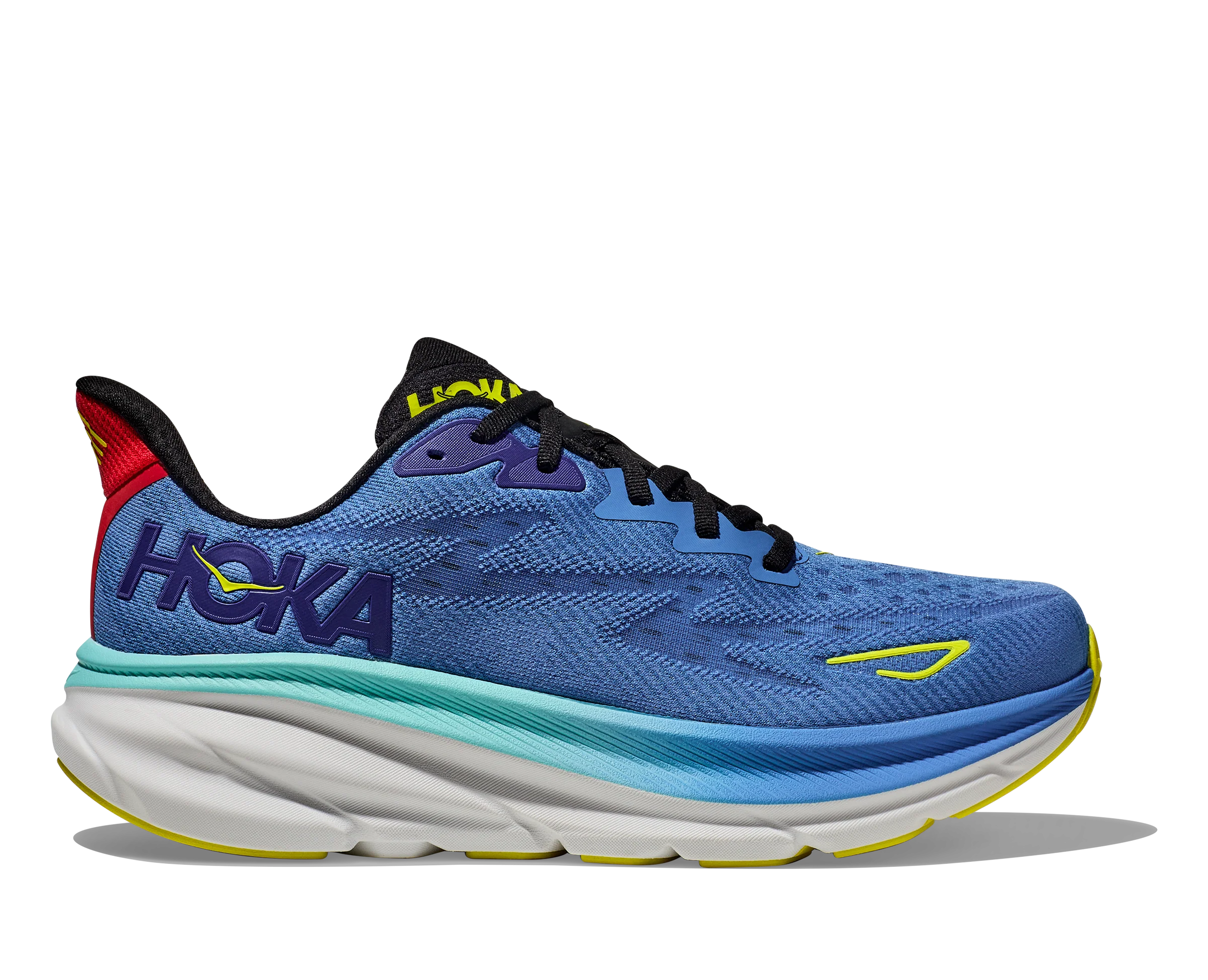 HOKA Men's Clifton 9 Running Shoes - Virtual Blue/Cerise | Lightweight Cushioned Road Running Sneakers for Men | Perfect for Marathon Training, Jogging & Daily Wear