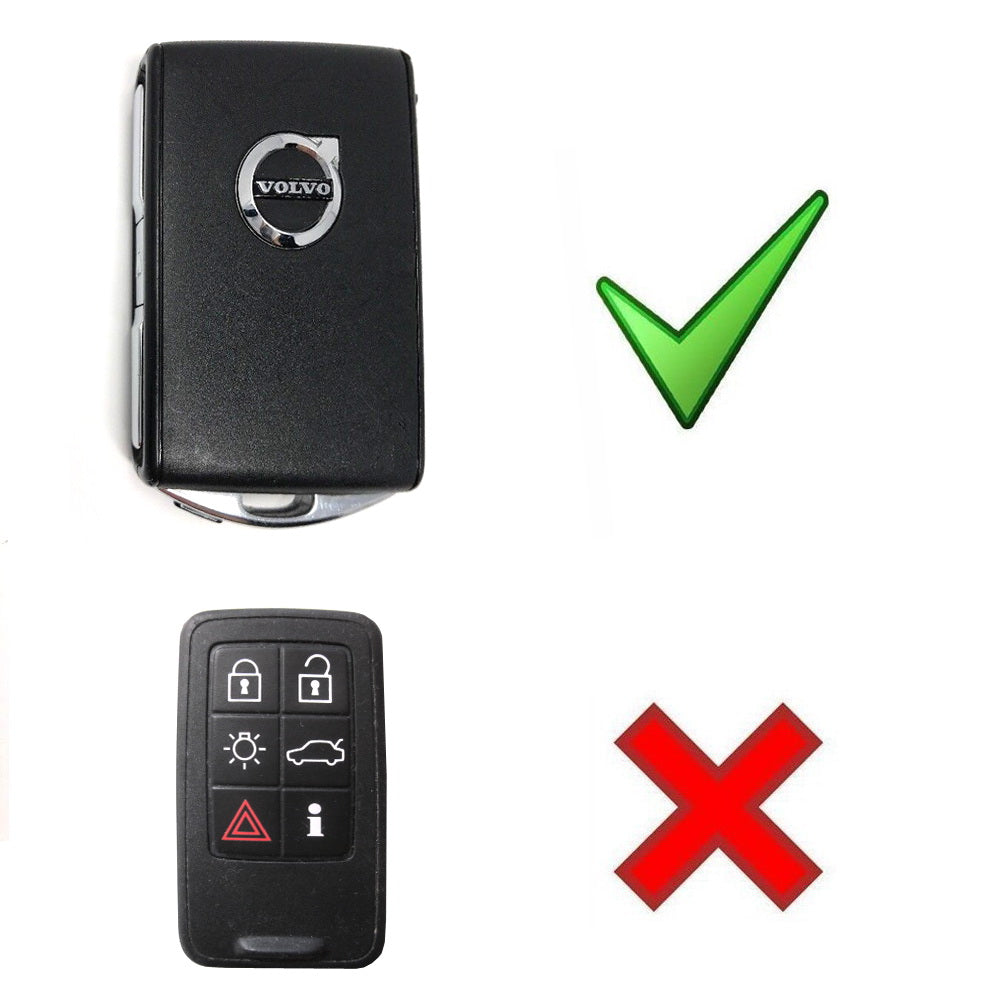 Volvo XC90 XC60 S90 V90 Glossy Metallic Red Key Fob Cover Replacement - Exact Fit, Durable Protection for Car Keys | Perfect for Everyday Use & Gift Giving