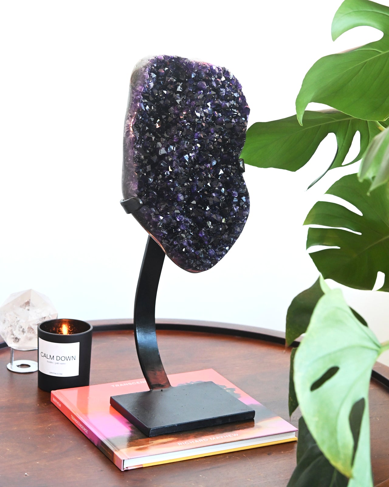 20lb Natural Amethyst Crystal Cluster - Large Uruguay Geode for Home Decor, Meditation & Healing - Perfect for Living Room, Office or Spiritual Space