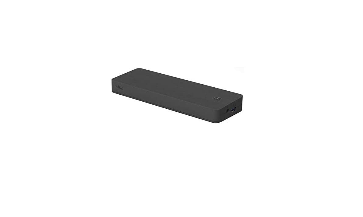Fujitsu USB Type-C Port Replicator with 2 USB Type-C Cables - No AC Cable Included | Ideal for Laptop Docking & Multi-Monitor Setup