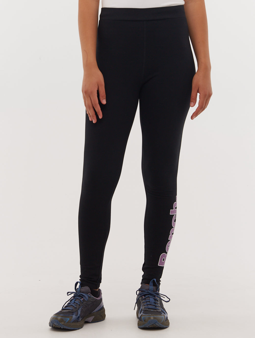 Elira High Waist Yoga Pants with Logo - Women's Stretchy Workout Leggings for Running, Gym & Lounge Wear
