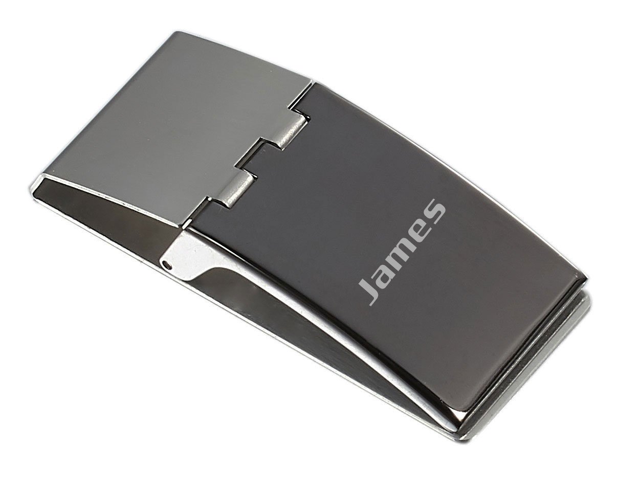 Premium Visol Austin Gun-Metal Plated Stainless Steel Money Clip with Secure Clamp Lid - Perfect for Cash, Credit Cards & Business Cards - Ideal for Men's Wallets, Gifts & Everyday Carry