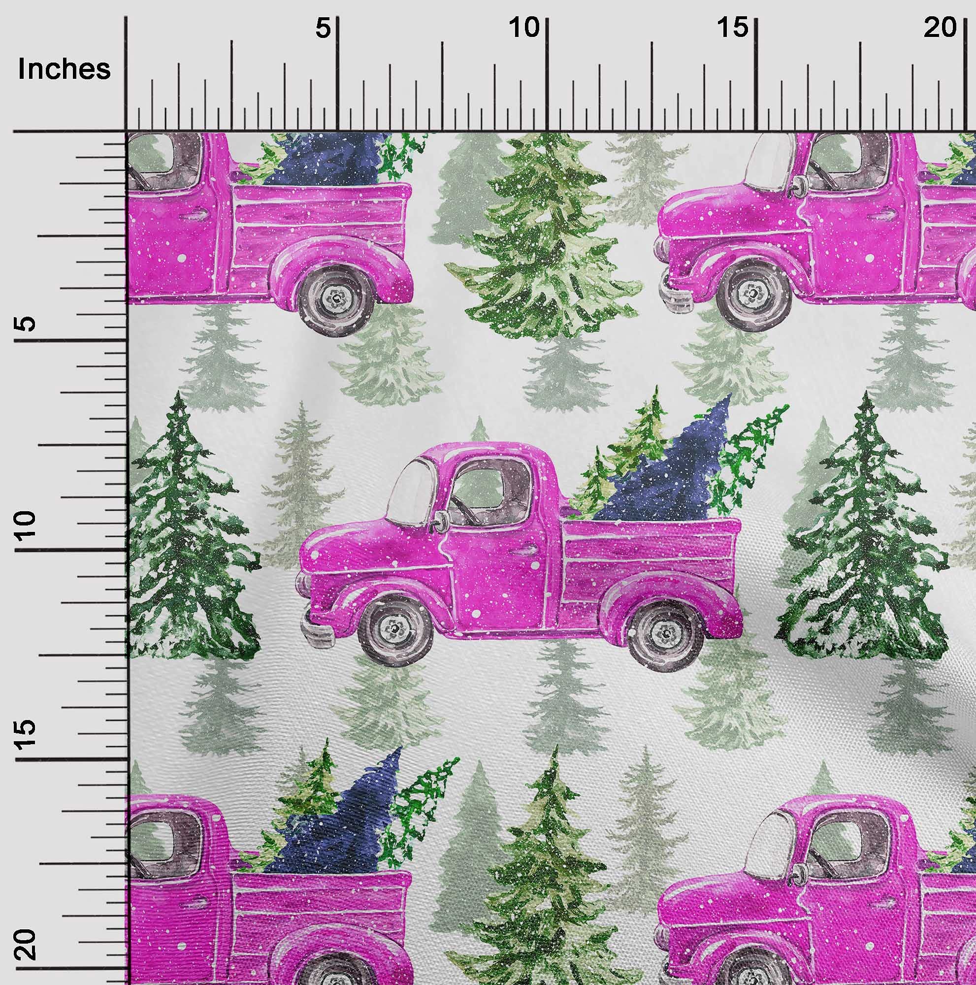 101 Silk Tabby Fuchsia Pink Christmas Dress Fabric - 42 Inch Wide Printed Material by The Yard | Perfect for Holiday Dresses, Party Gowns & Festive DIY Sewing Projects