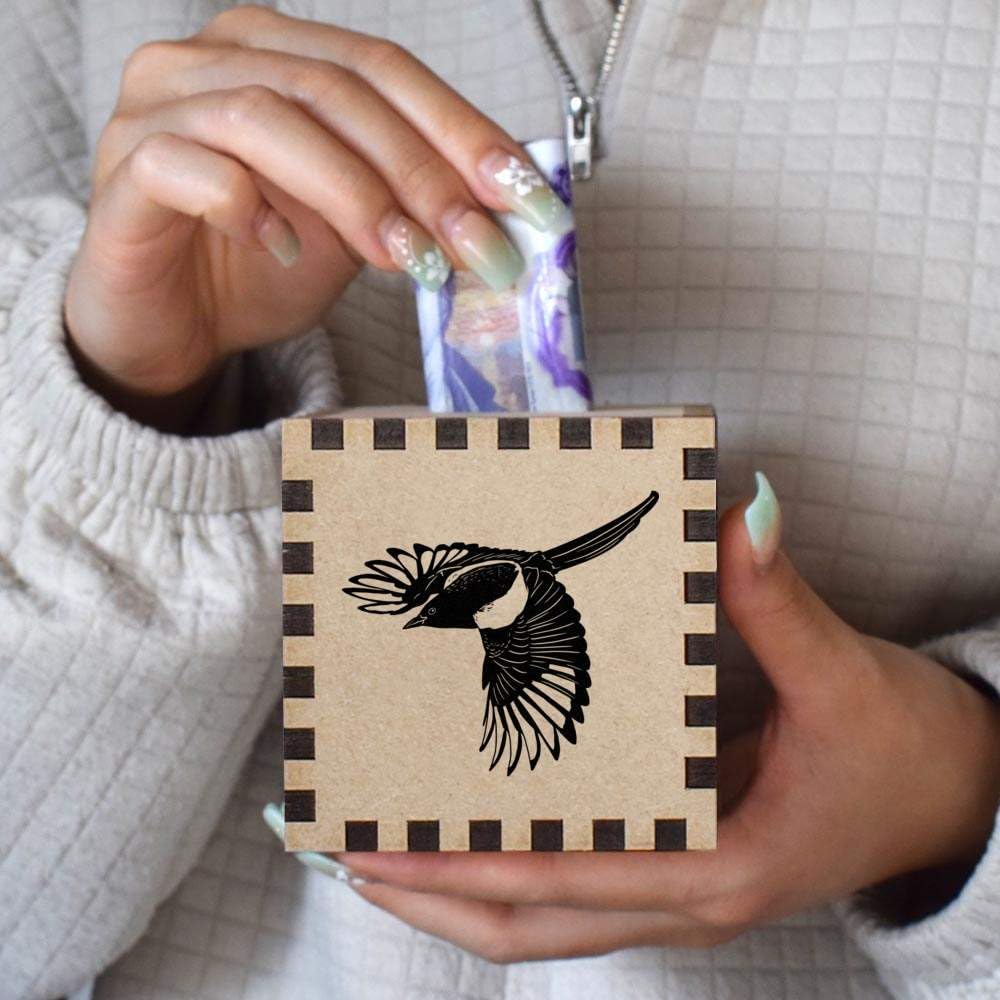 Flying Magpie Money Box | Cute Piggy Bank for Savings | Perfect Gift for Kids & Collectors | Home Decor & Financial Education Tool (MB00094724)