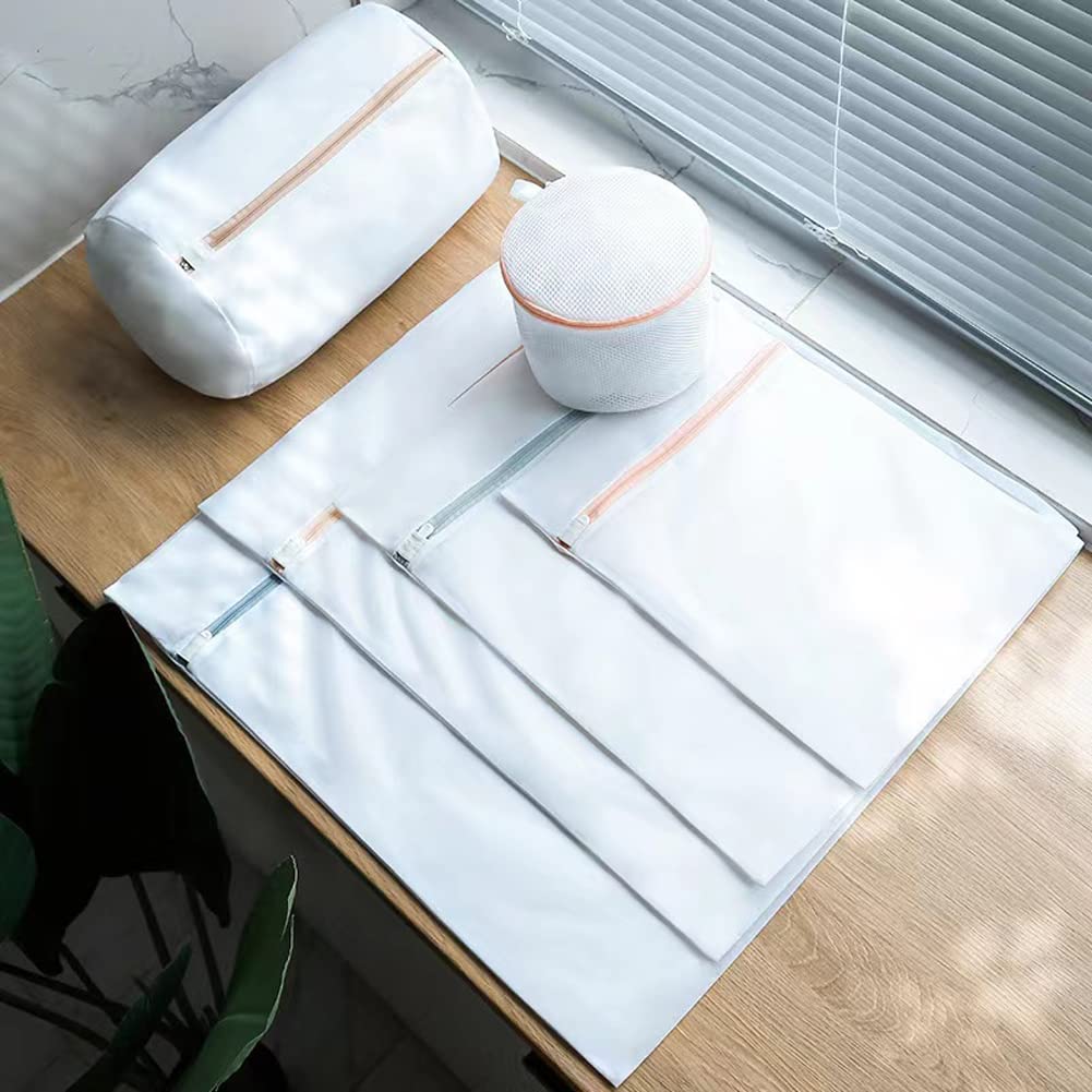 Mesh Laundry Bags for Delicates - 4 Pack Washing Machine Bags for Bras, Underwear, Socks & Clothes | Gentle Protection for Lingerie, Jeans, Dresses & Blouses | Perfect for Travel, Gym & Home Laundry Care