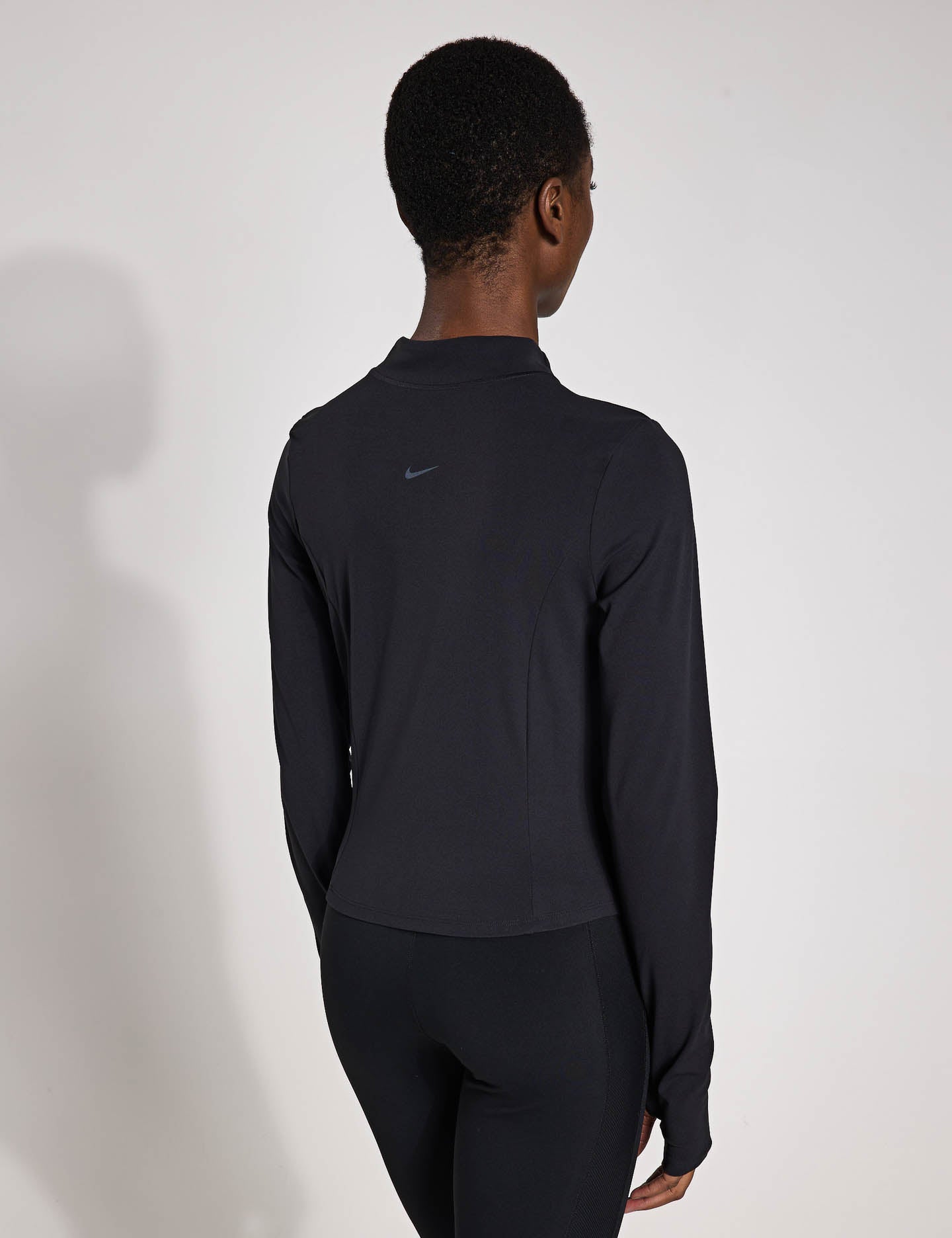 Zenvy Full Zip Long Sleeve Workout Top for Women - Black & Cool Grey - Moisture Wicking Athletic Shirt for Yoga, Running & Gym