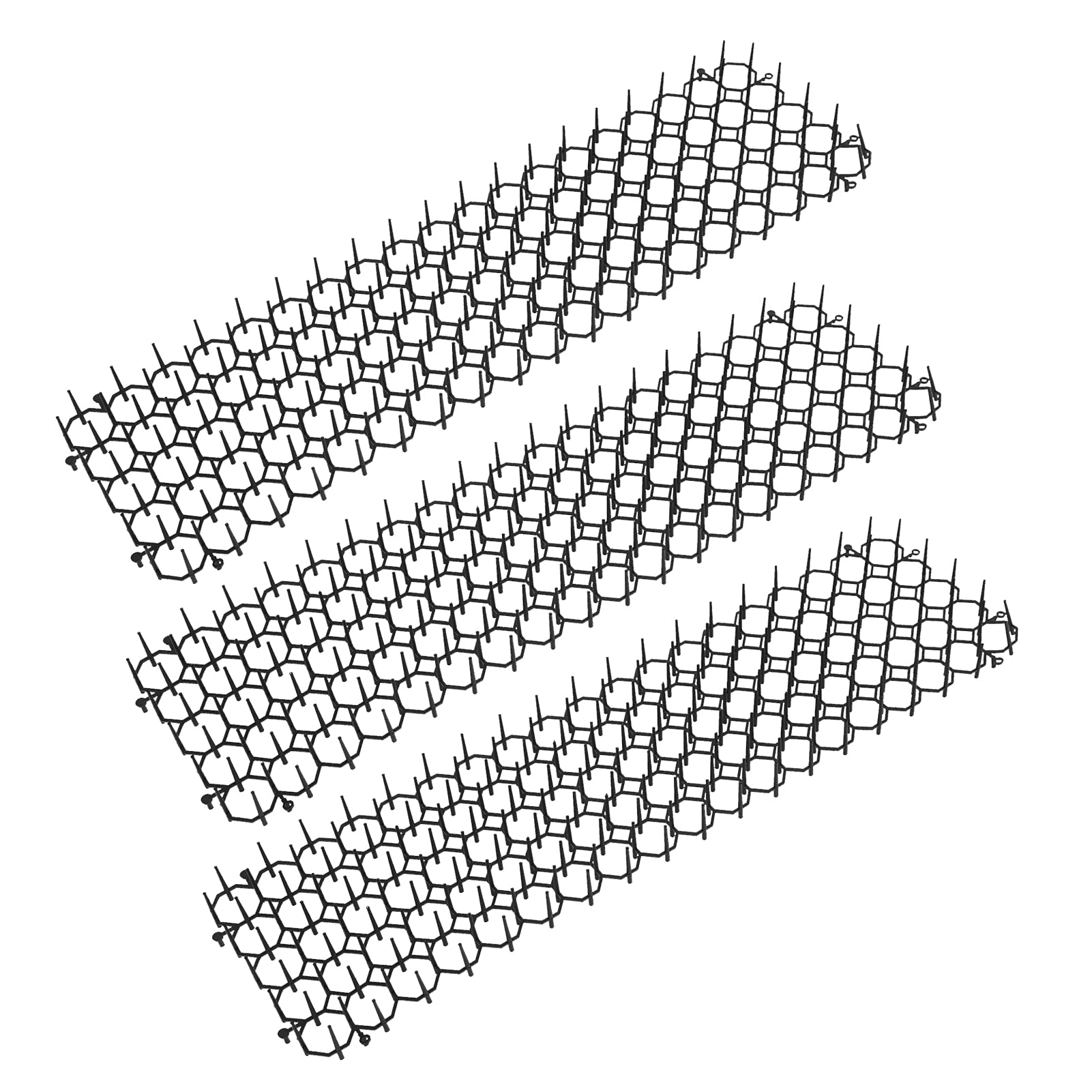 10PCS Cat Scat Mat - Anti Cat Stab Mat, Pet Deterrent Mat for Indoor, Balcony & Garden - Keep Cats Away from Furniture, Plants & Restricted Areas