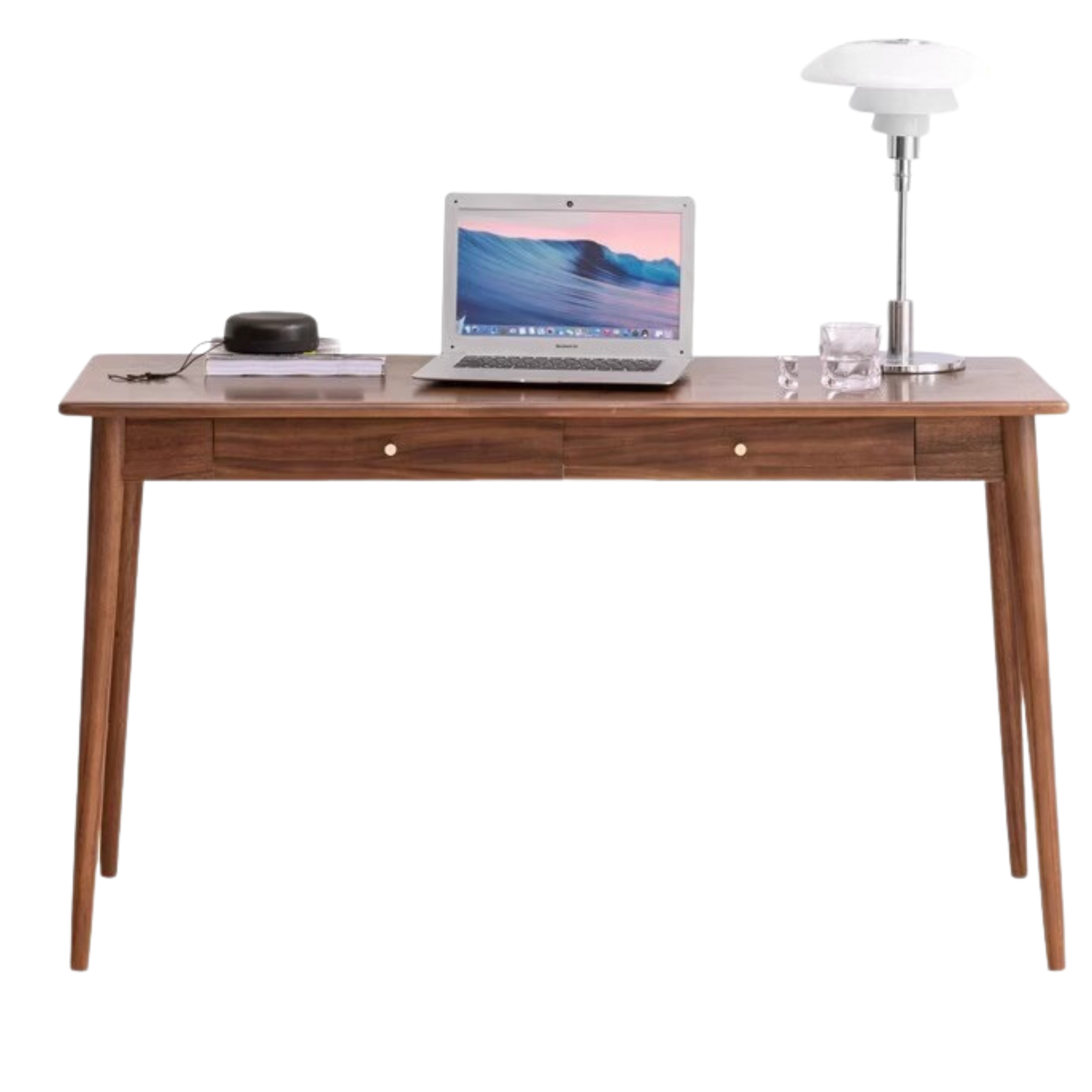Premium Black Walnut Solid Wood Office Desk - Handcrafted Executive Workstation for Home & Business | Perfect for Remote Work, Study & Professional Workspaces