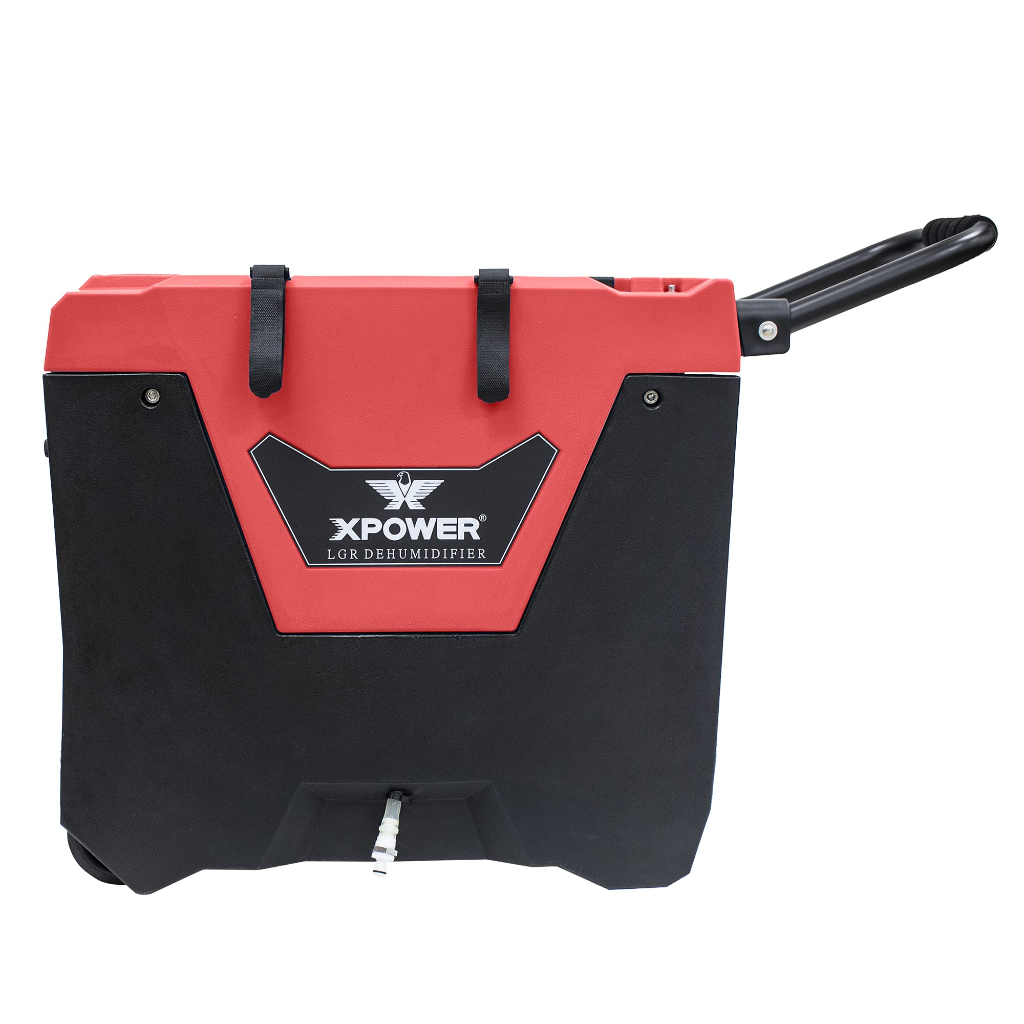XPOWER XD-85L2 145-Pint Commercial Dehumidifier with Auto Drain Pump & Wheels - Heavy Duty Moisture Removal for Water Damage Restoration, Basement, Flood Cleanup, Mold & Mildew Prevention - Ideal for Home, Warehouse & Construction Sites (Red)