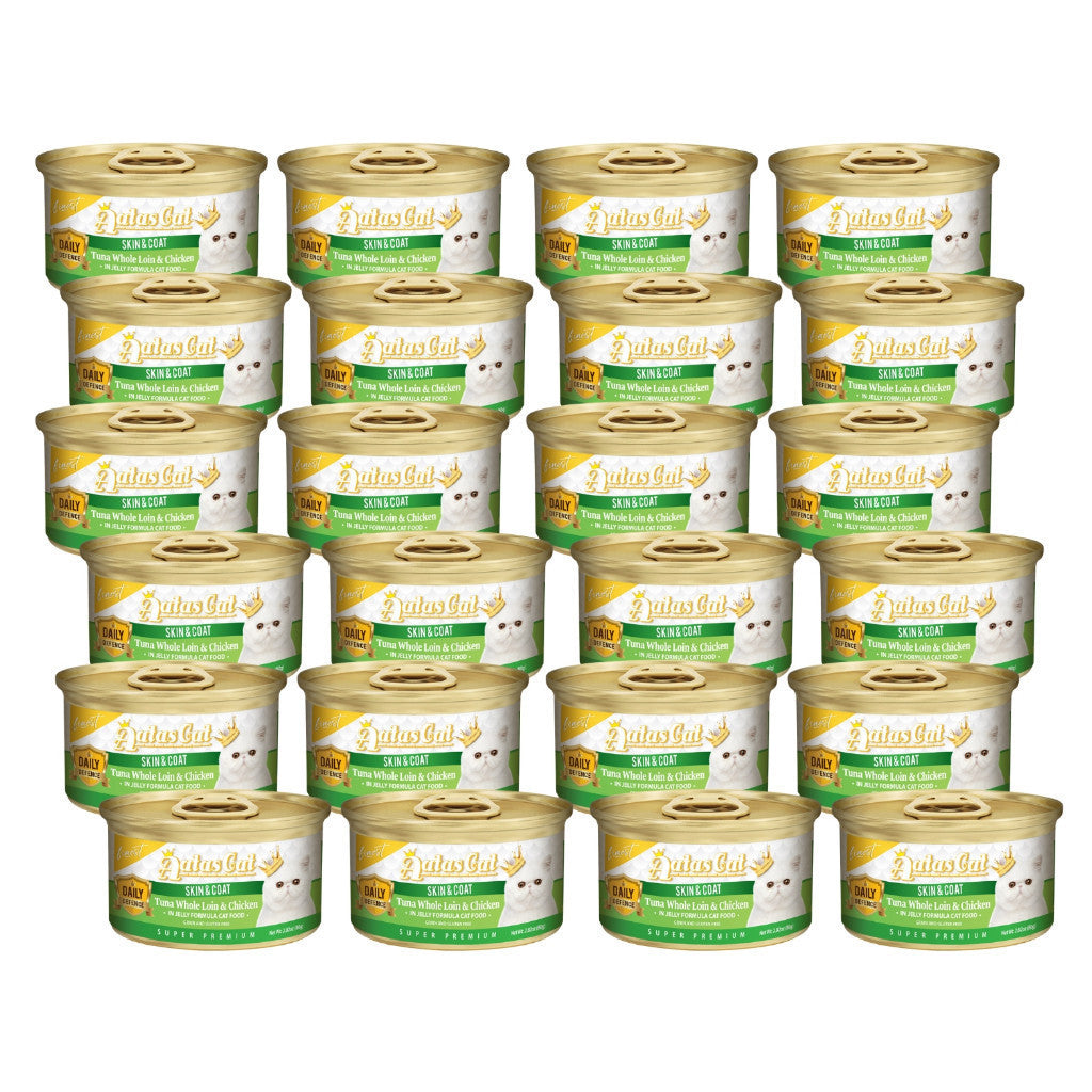 [24-Pack] Aatas Premium Wet Cat Food Variety Bundle - Fruity Feast in Gravy & Diamond Dinner in Jelly - Complete Nutrition for Adult Cats - Perfect for Daily Meals, Weight Management & Picky Eaters