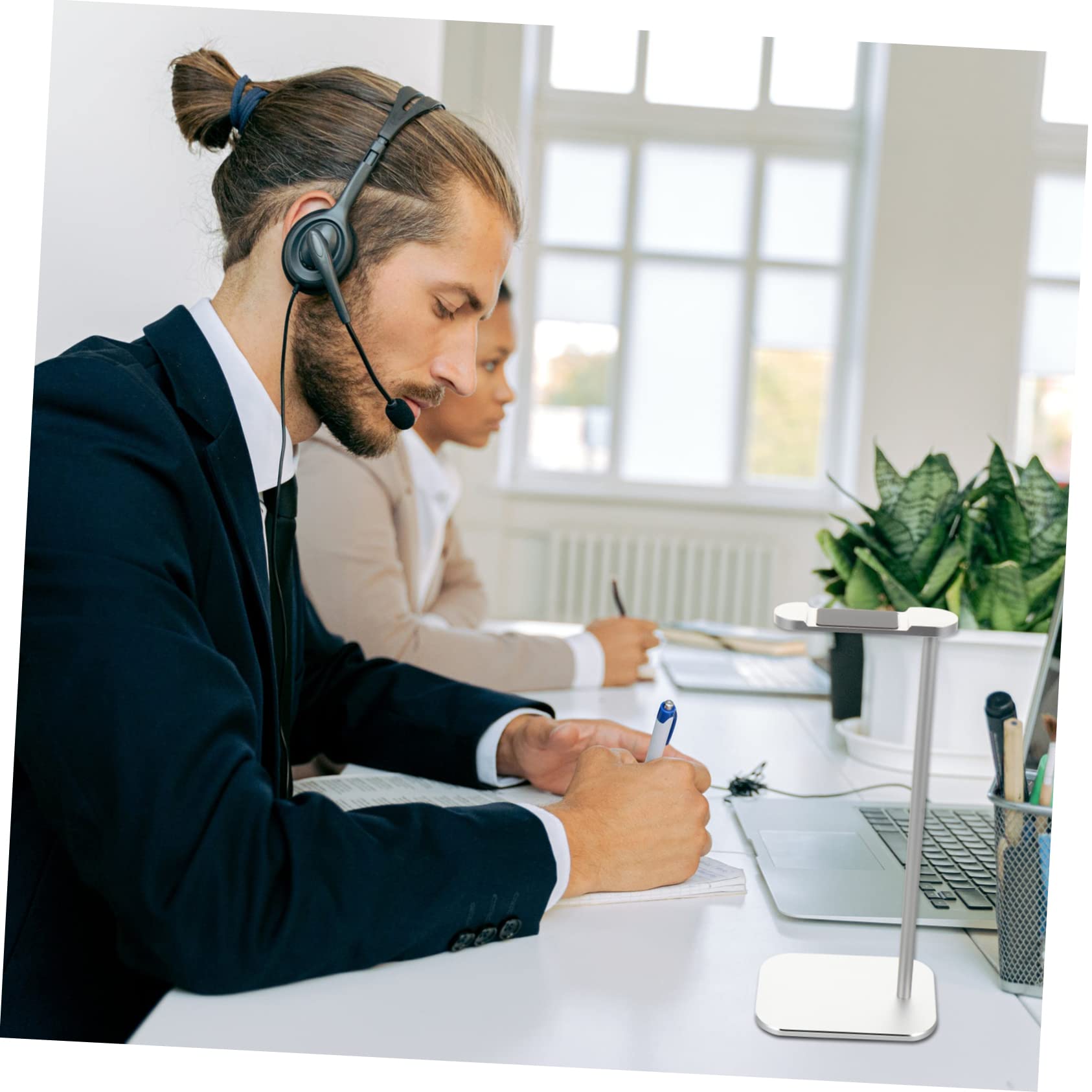 Jojofuny Aluminum Alloy Headphone Hook - Sturdy Desk Mount Headset Holder for Easy Installation | Perfect for Gaming, Office & Home Organization