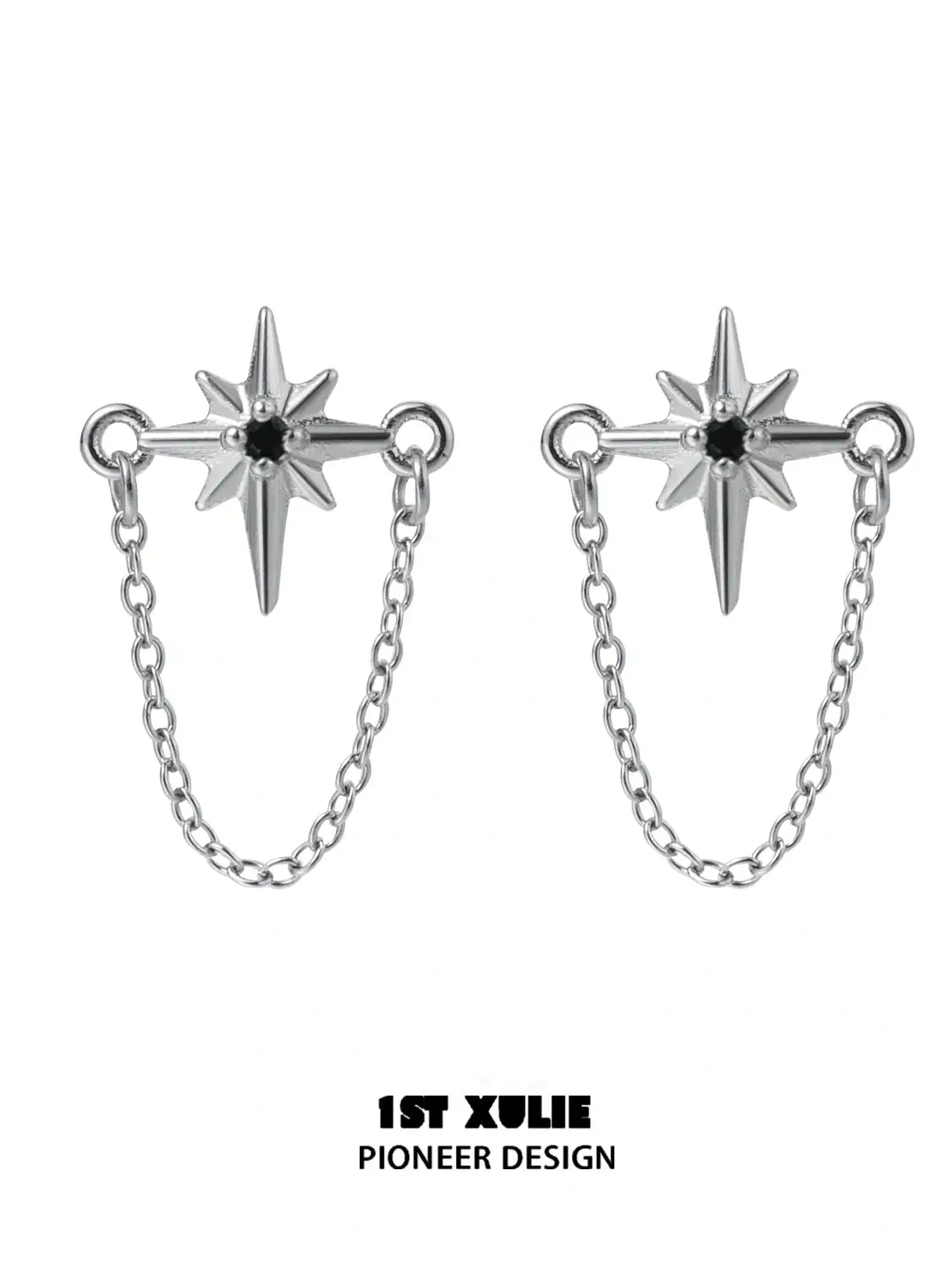 Silver Angel S925 Sterling Silver Cross Chain Earrings ™ - Elegant Religious Jewelry for Women, Perfect for Church, Weddings & Everyday Wear