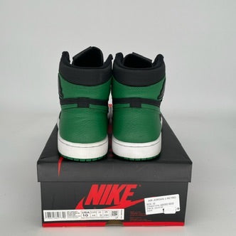 AIR JORDAN 1 Retro High OG Pine Green Black Men's Basketball Shoes Size 10 (555088-030) - Perfect for Sneaker Collectors & Streetwear Fashion