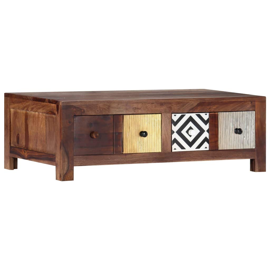 FAMIROSA Solid Sheesham Wood Coffee Table 35.4