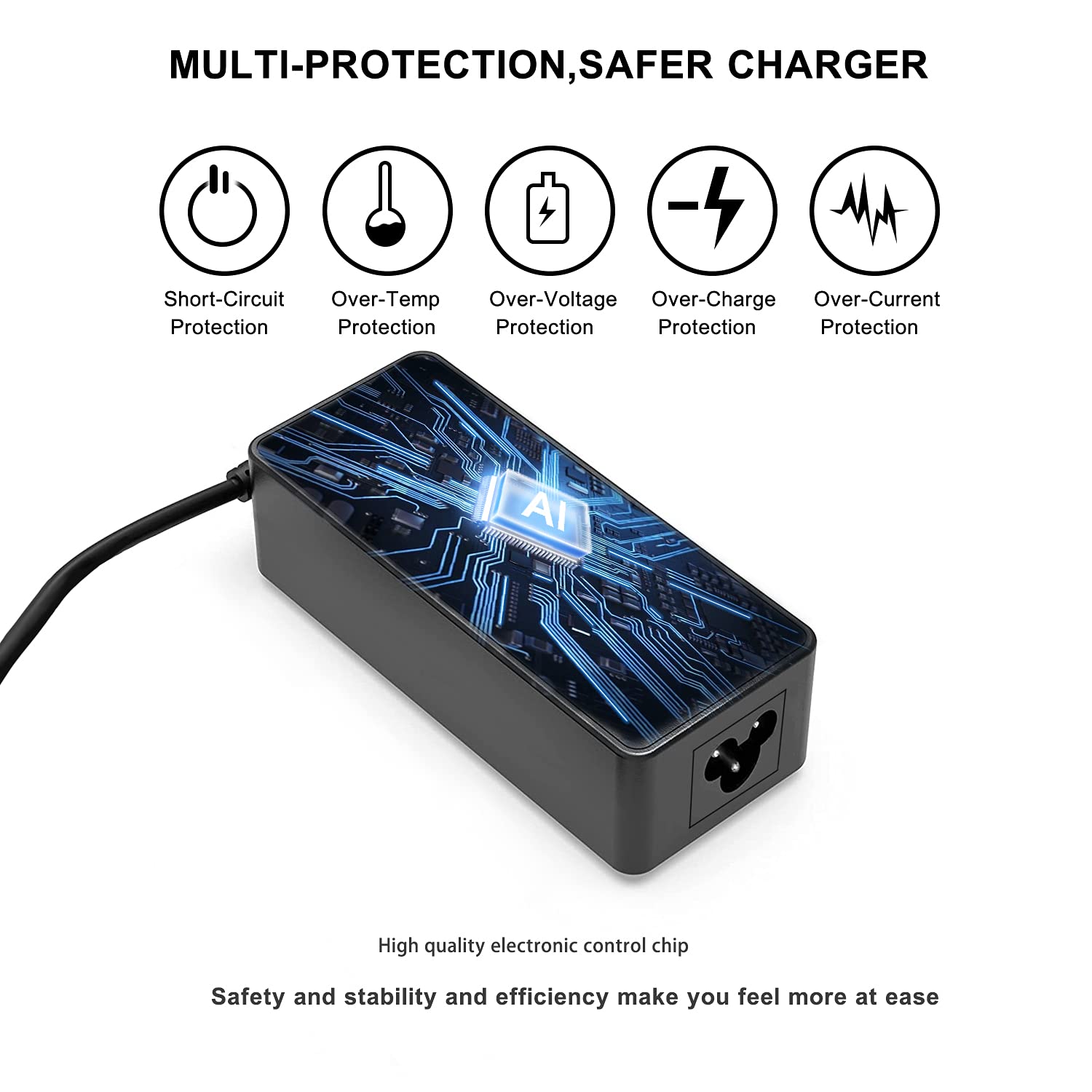 45W USB C Laptop Charger for Lenovo Chromebook & ThinkPad - Compatible with C330 S340 100e 300e 500e C340 S330 2nd Gen, T480 T580 E490 E580 C630 C940 720 910 - ADLX45YLC2D Power Adapter - Fast Charging for Home, Office & Travel